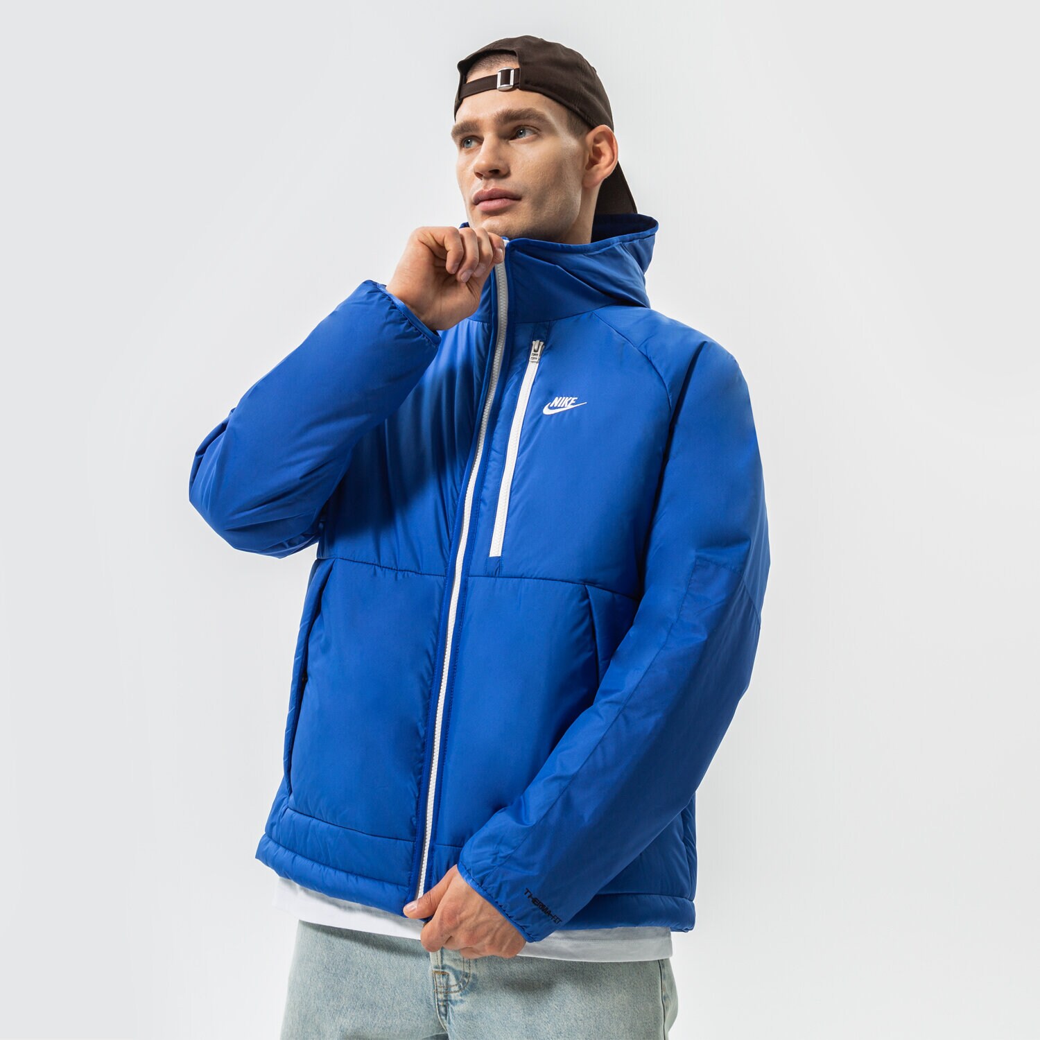 Kurtka zimowa męska NIKE KURTKA ZIMOWA M NSW TF RPL LEGACY HD JKT DD6857-480 GRANATOWY