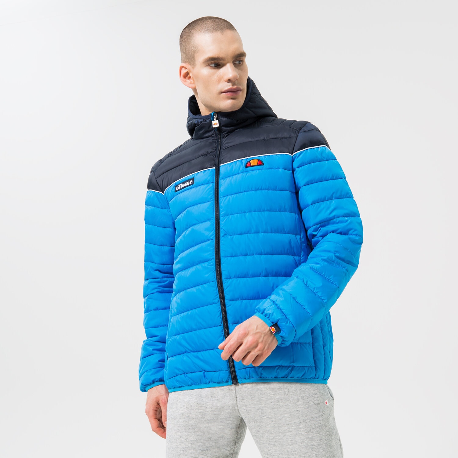 Kurtka zimowa męska ELLESSE KURTKA PUCHOWA LOMBARDY 2 NAVY/BLUE PADDED JACKET SHK13274433 GRANATOWY