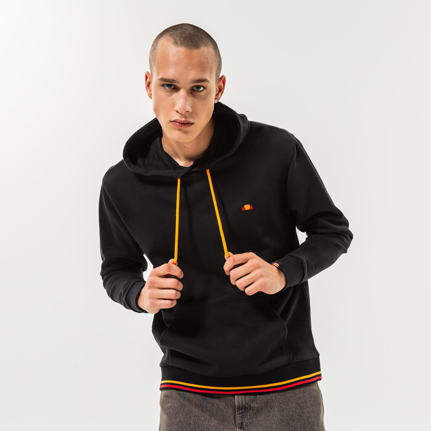 Bluza męska ELLESSE BLUZA Z KAPTUREM KODA OH HOODY BLK SHP16446011 CZARNY