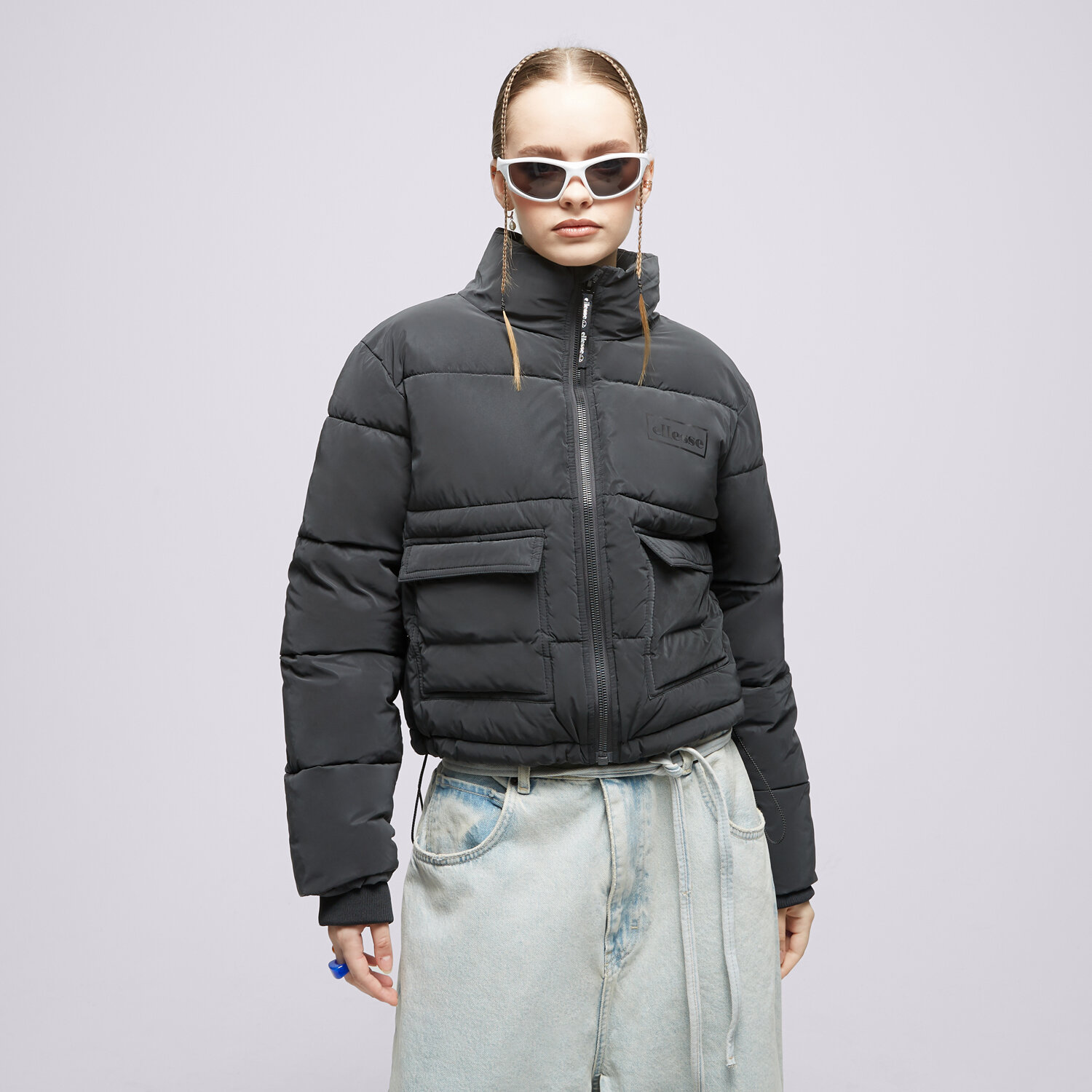 Kurtka zimowa damska ELLESSE KURTKA PUCHOWA SELINE PADDED JACKET BLK SGP16177011 CZARNY