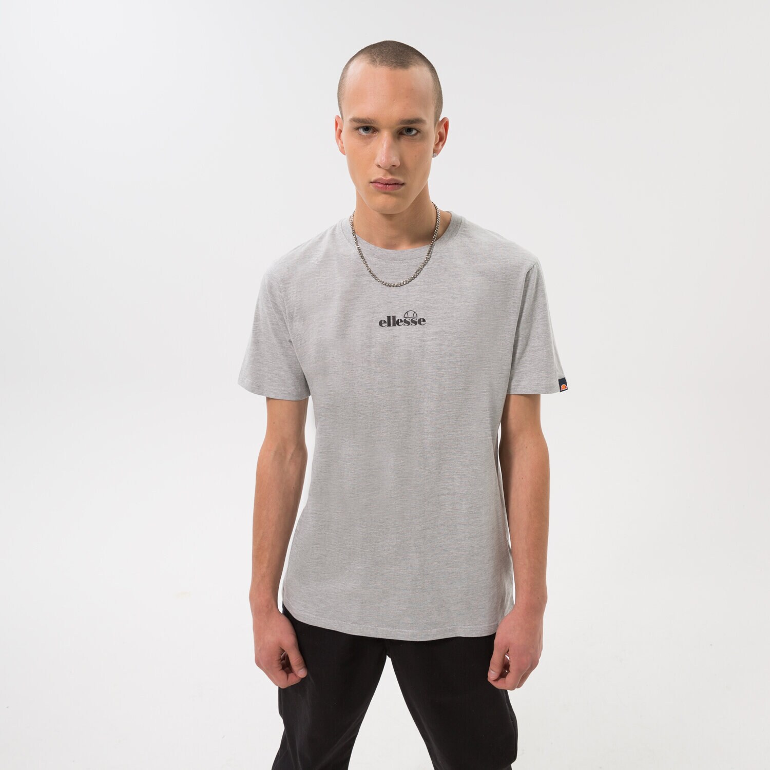 Koszulka, t-shirt sportowy męski ELLESSE T-SHIRT OLLIO TEE SHIRT GREY MRL SHP16463112 SZARY