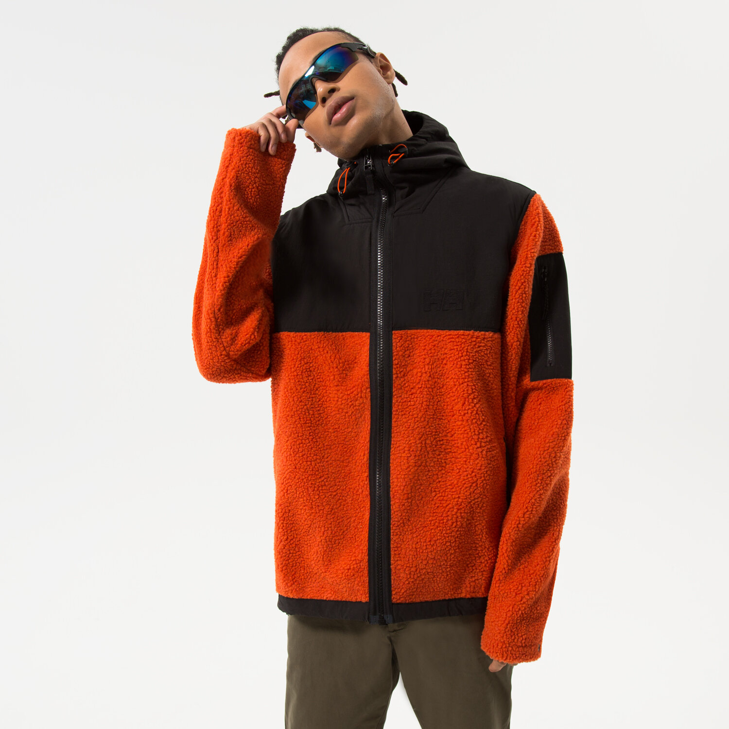 Bluza męska HELLY HANSEN POLAR ROZPINANY PATROL PILE 53678300 CZARNY