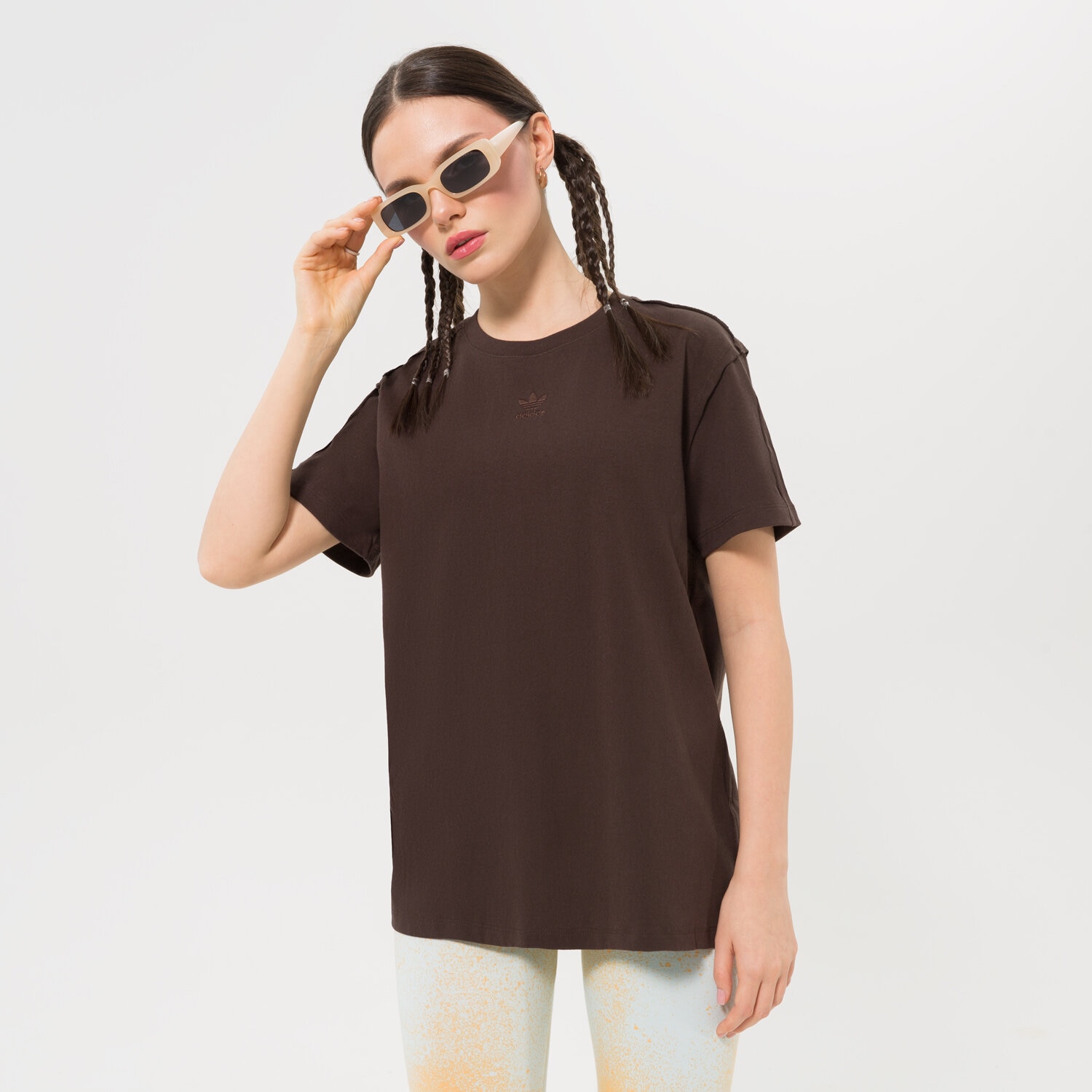 Koszulka, t-shirt damski ADIDAS T-SHIRT LOOSE TEE HL9132 CZARNY