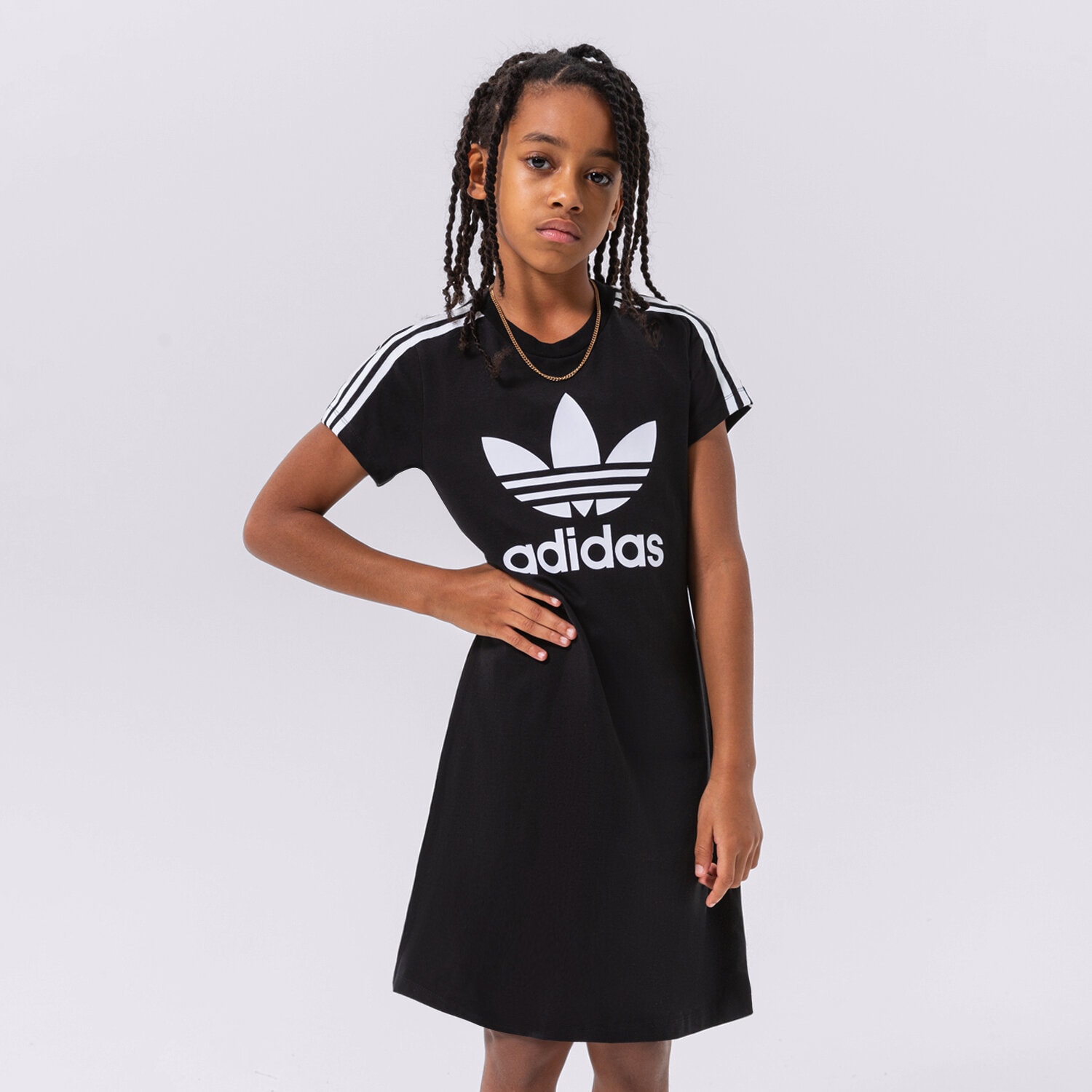 ADIDAS SUKIENKA ADICOLOR DRESS GIRL HK0289 CZARNY