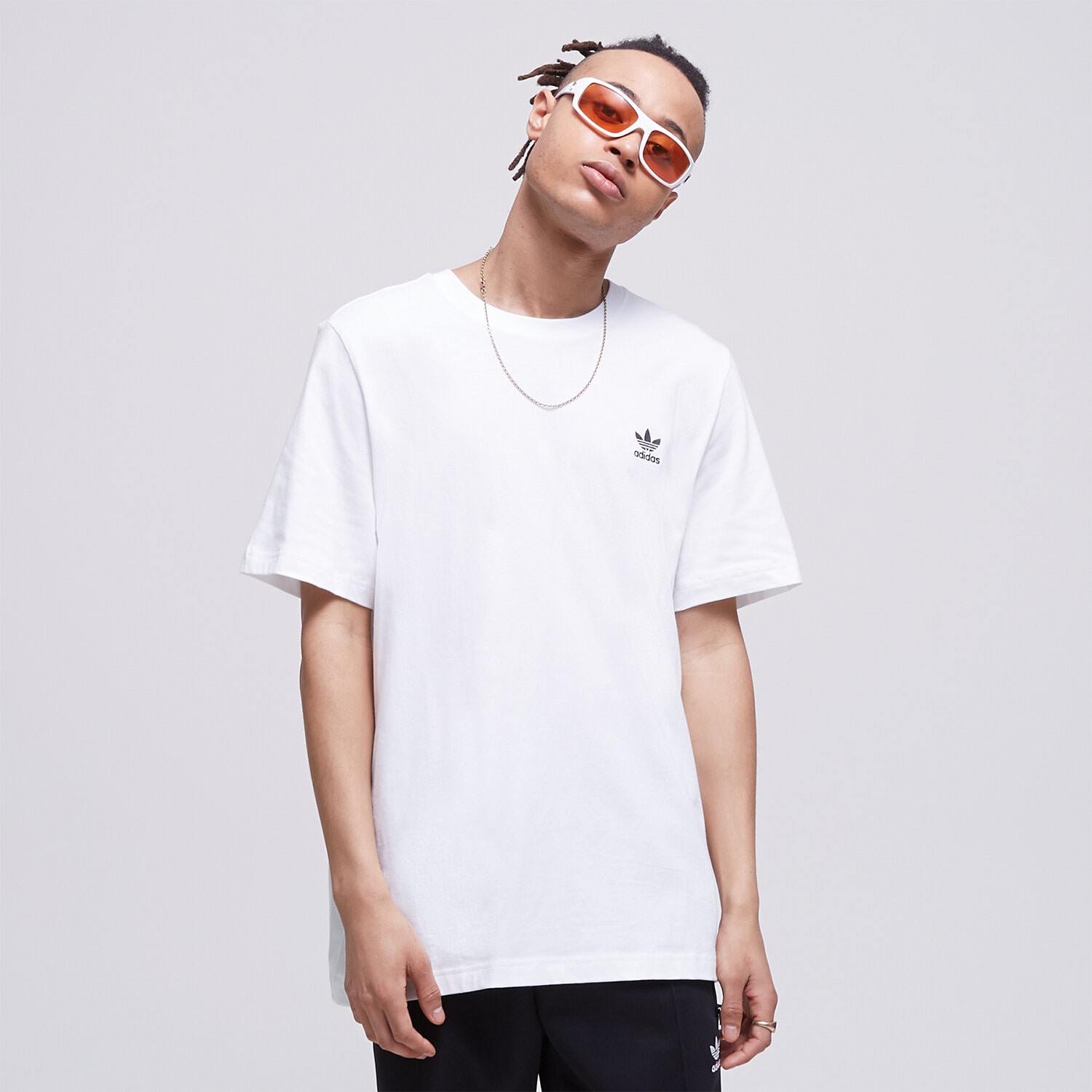 Koszulka, t-shirt sportowy męski ADIDAS T-SHIRT ESSENTIAL TEE IA4872 BIAŁY