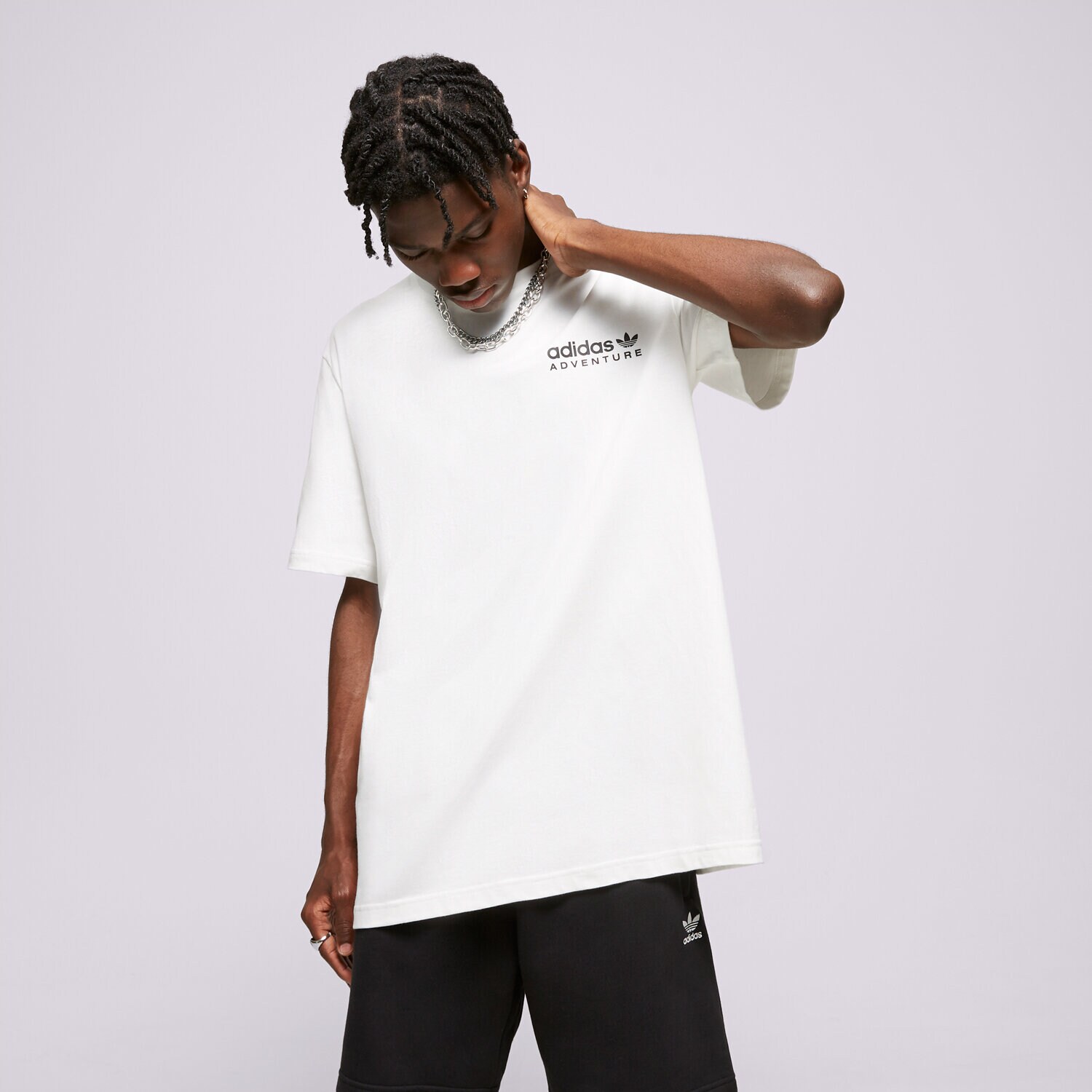 Koszulka, t-shirt sportowy męski ADIDAS T-SHIRT ADV NA TEE IC2332 BIAŁY