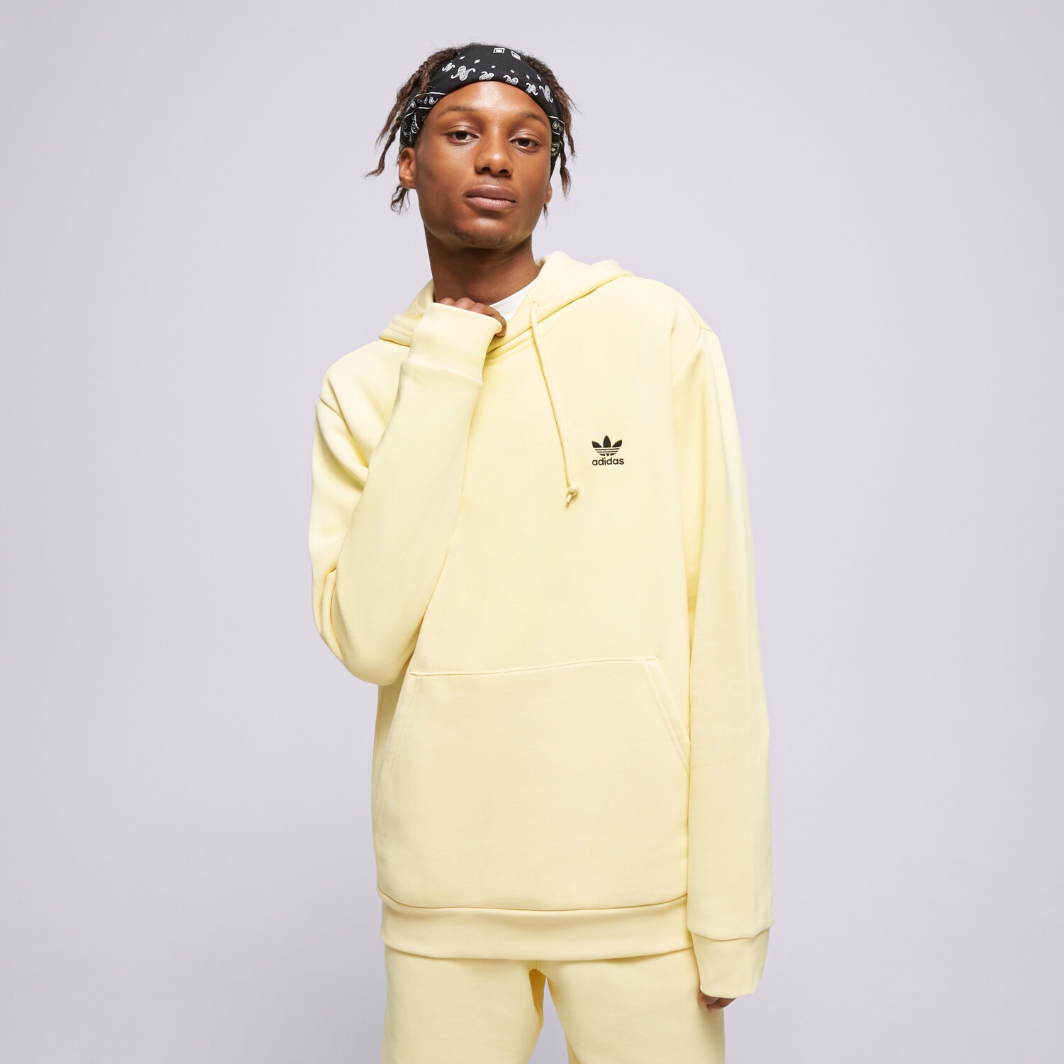 Bluza męska ADIDAS BLUZA Z KAPTUREM ESSENTIAL HOODY IA4888 ŻÓŁTY