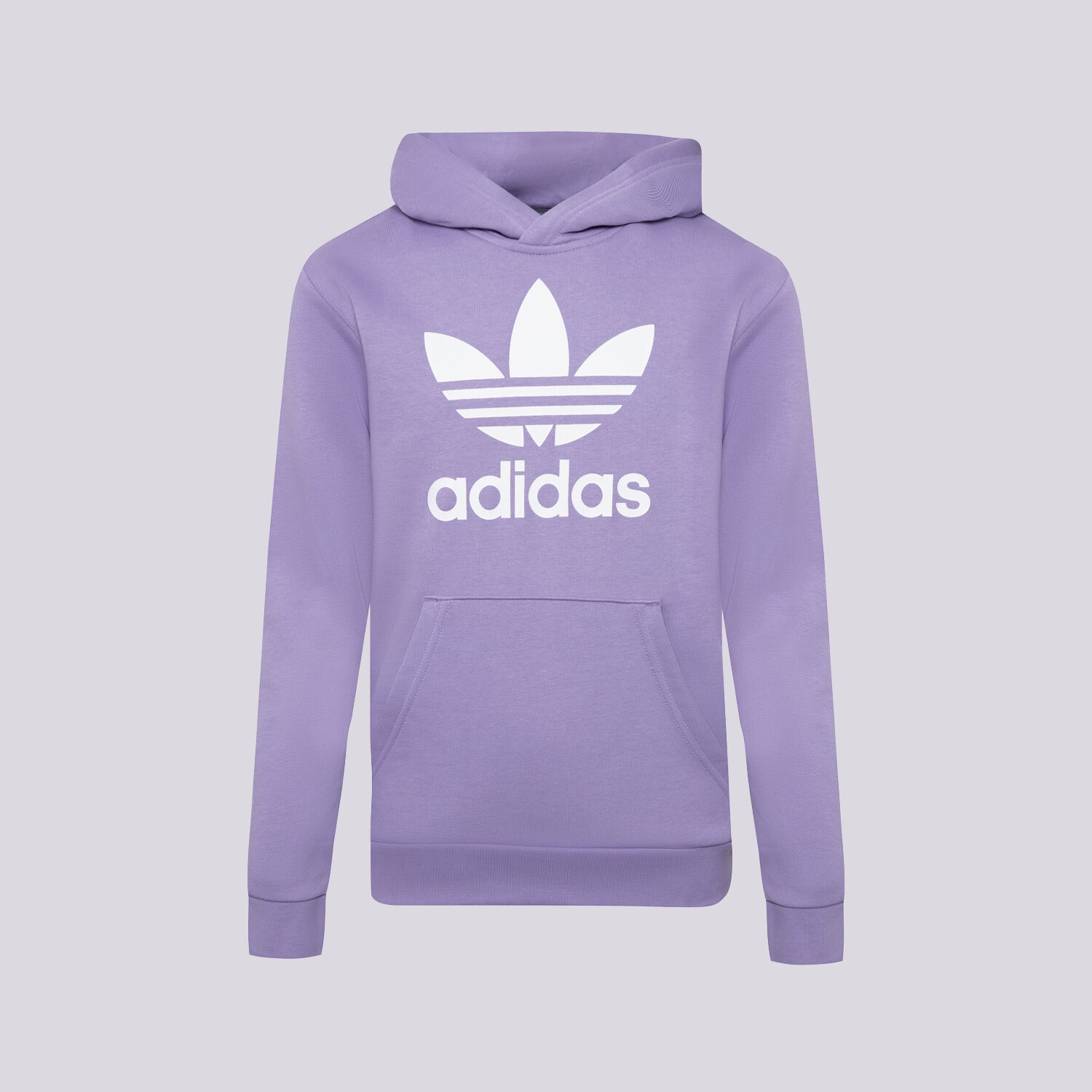Sportowa bluza dziecięca ADIDAS BLUZA Z KAPTUREM TREFOIL HOODIE GIRL IB9983 FIOLETOWY