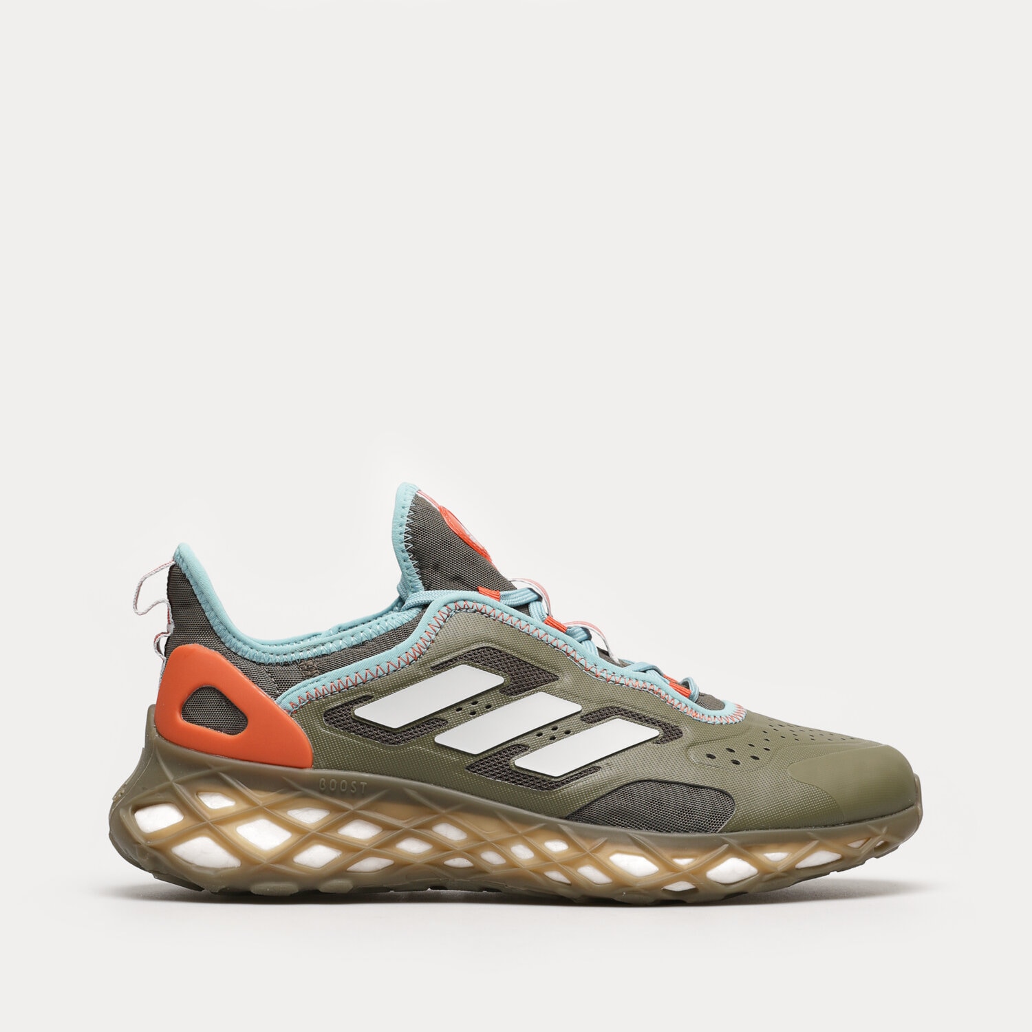 Buty sneakersy męskie ADIDAS WEB BOOST HQ6170 ZIELONY