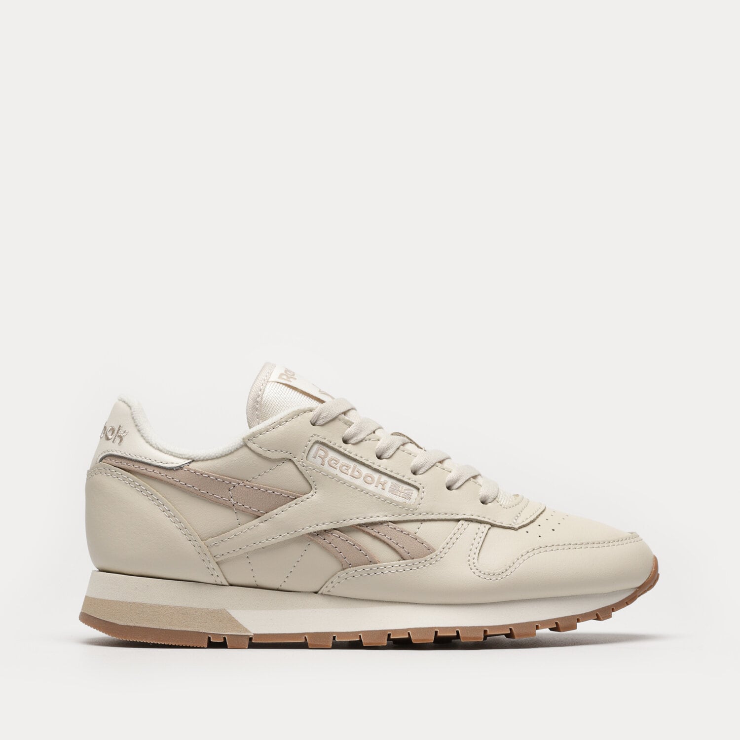 Buty sneakersy damskie REEBOK CLASSIC LEATHER HQ2233 BEŻOWY