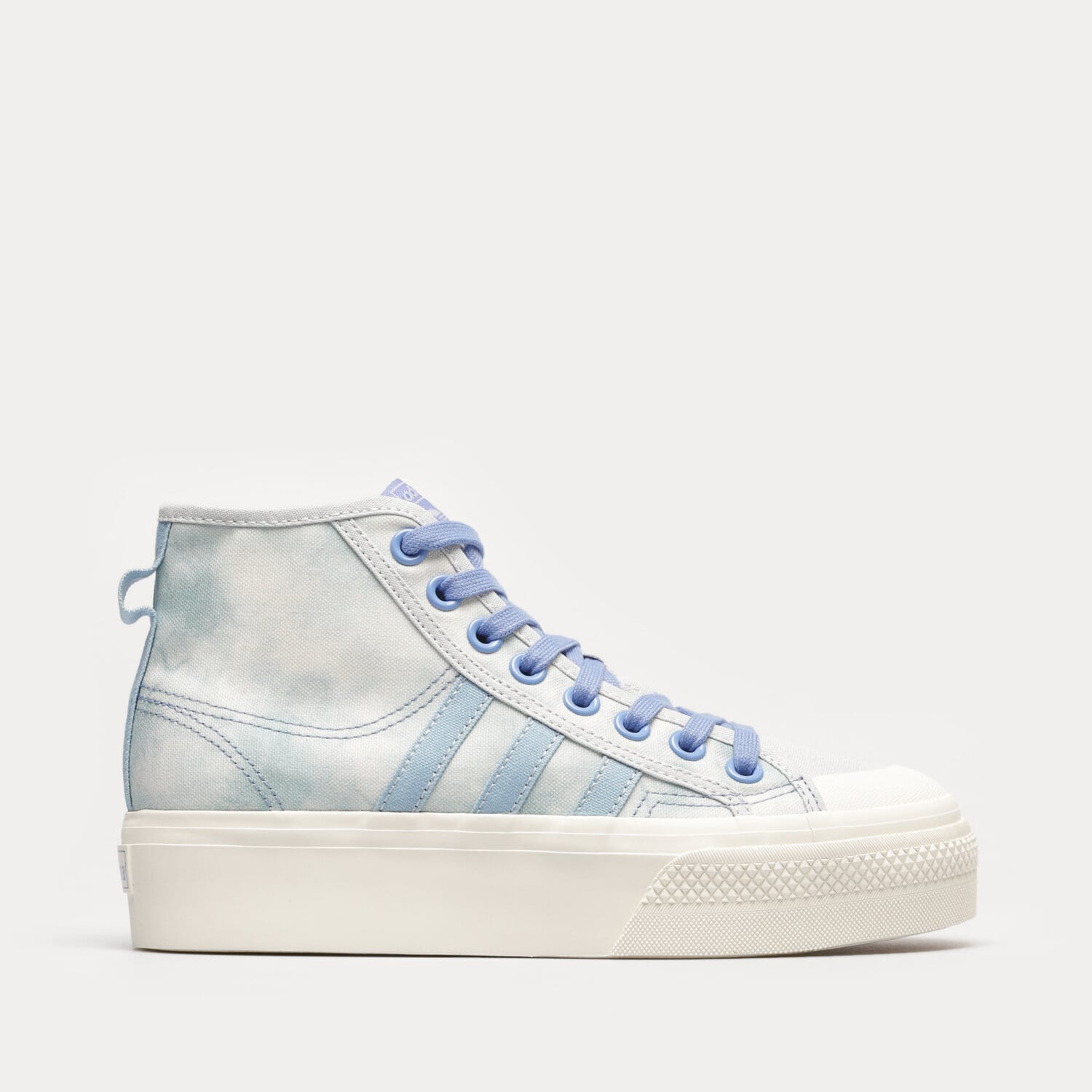 Damskie trampki, tenisówki ADIDAS NIZZA PLATFORM MID W HQ4327 NIEBIESKI