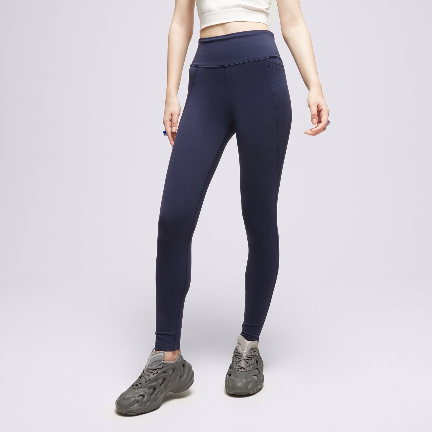 Spodnie sportowe damskie REEBOK LEGGINGS LUX HR TIGHT HS4706 GRANATOWY