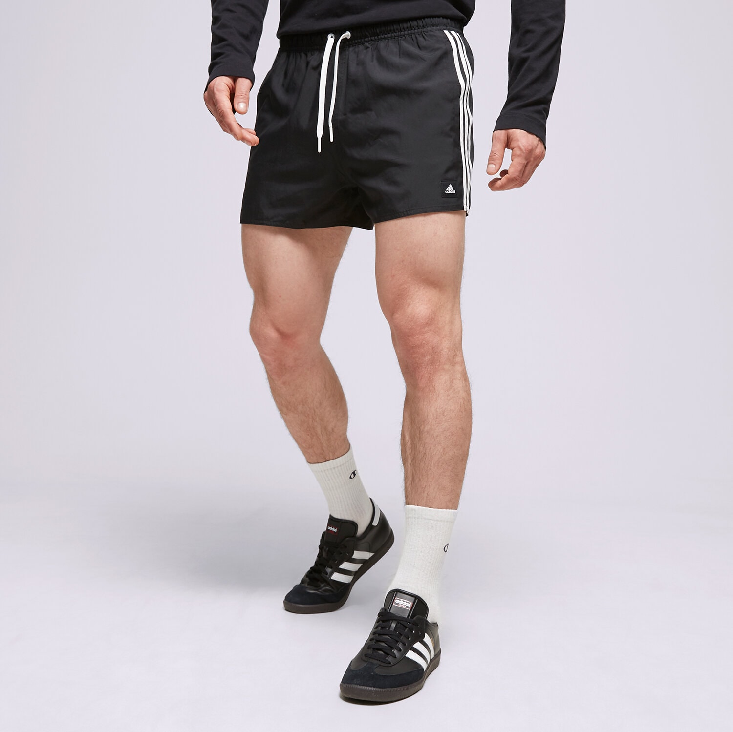 Krótkie spodenki, szorty męskie ADIDAS SZORTY 3S CLX SH VSL HT4367 CZARNY
