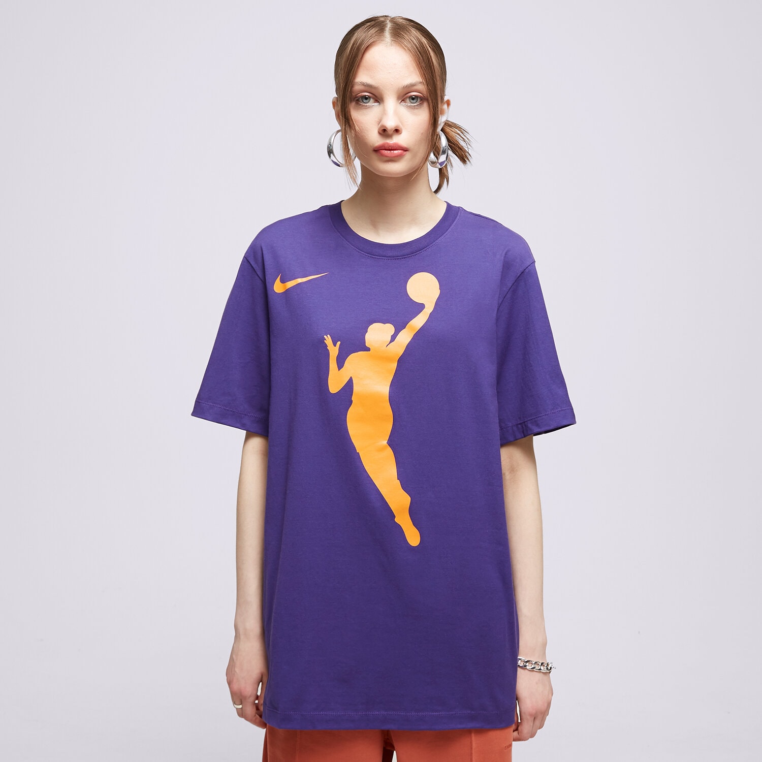 Koszulka, t-shirt damski NIKE T-SHIRT WNBA U NK T13 SS TEE NBA FB9833-566 NIEBIESKI
