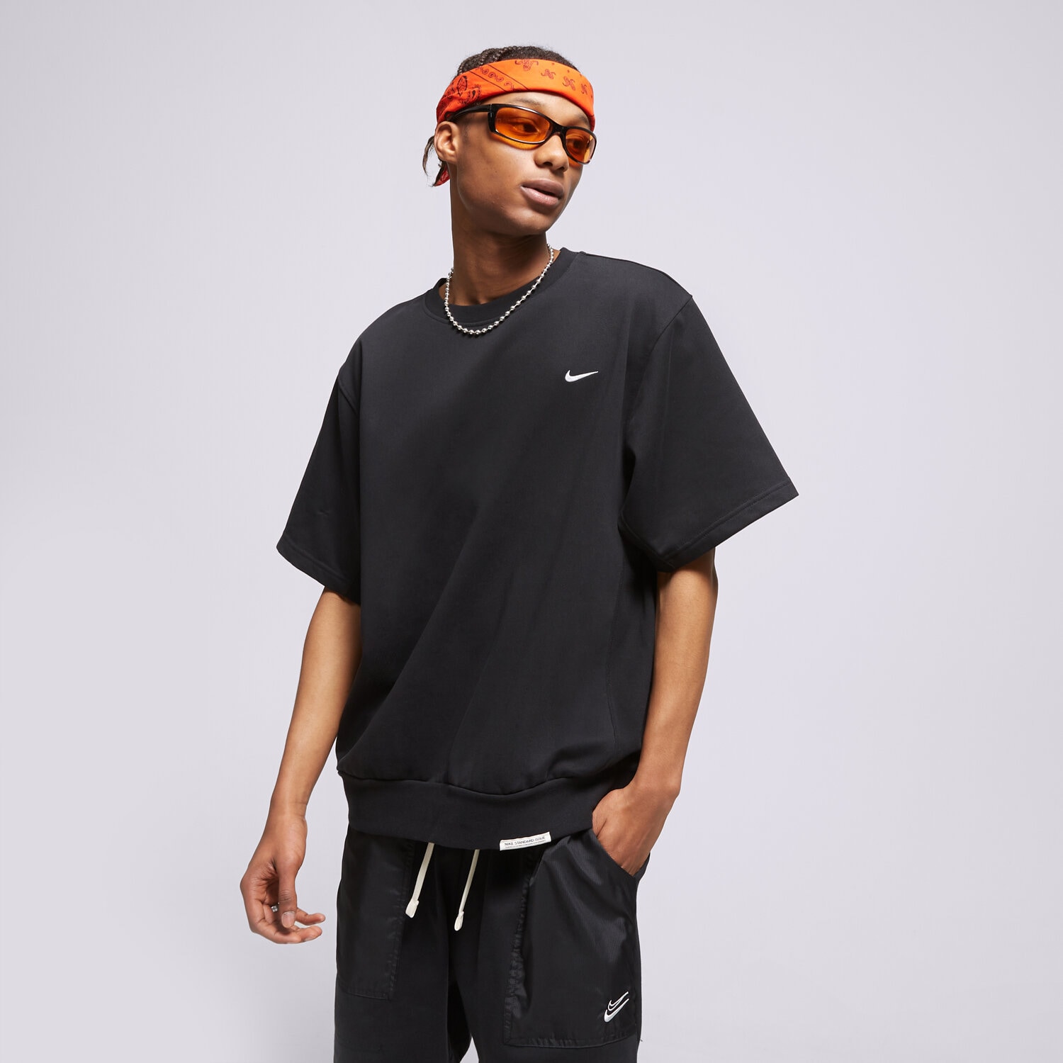 Koszulka, t-shirt sportowy męski NIKE T-SHIRT M NK DF STD ISS SS CREW SSNL NBA DX0327-010 CZARNY