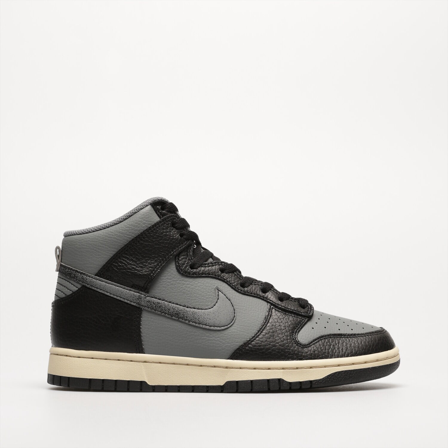 Buty sneakersy męskie NIKE DUNK HI RETRO PRM DV7216-001 SZARY