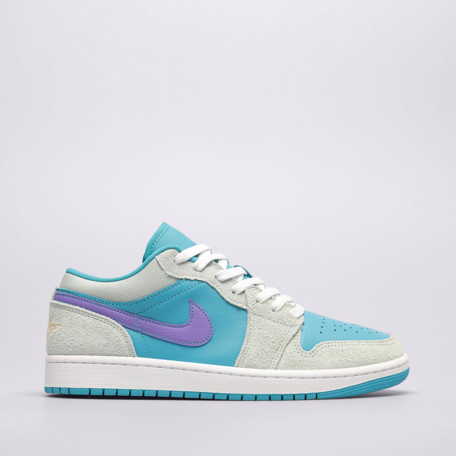 Buty sneakersy męskie AIR JORDAN 1 LOW SE  DX4334-300 NIEBIESKI