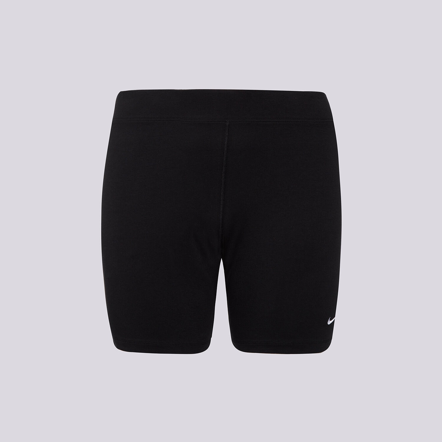 Spodnie sportowe damskie NIKE SZORTY W NSW ESSNTL MR BIKER SH PLUS SIZE PLUS DC6949-010 CZARNY