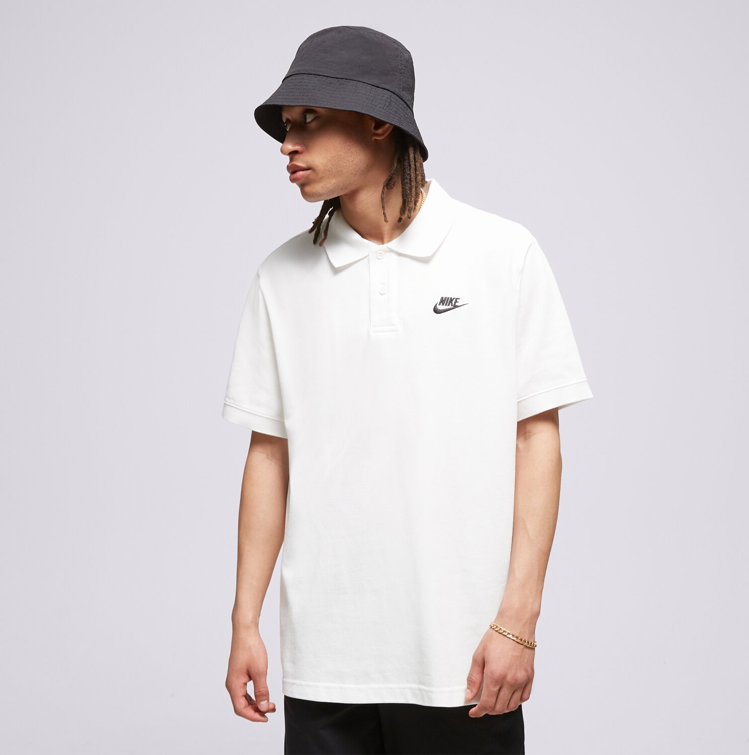 Koszulka, t-shirt sportowy męski NIKE POLO SPORTSWEAR CJ4456-100 BIAŁY