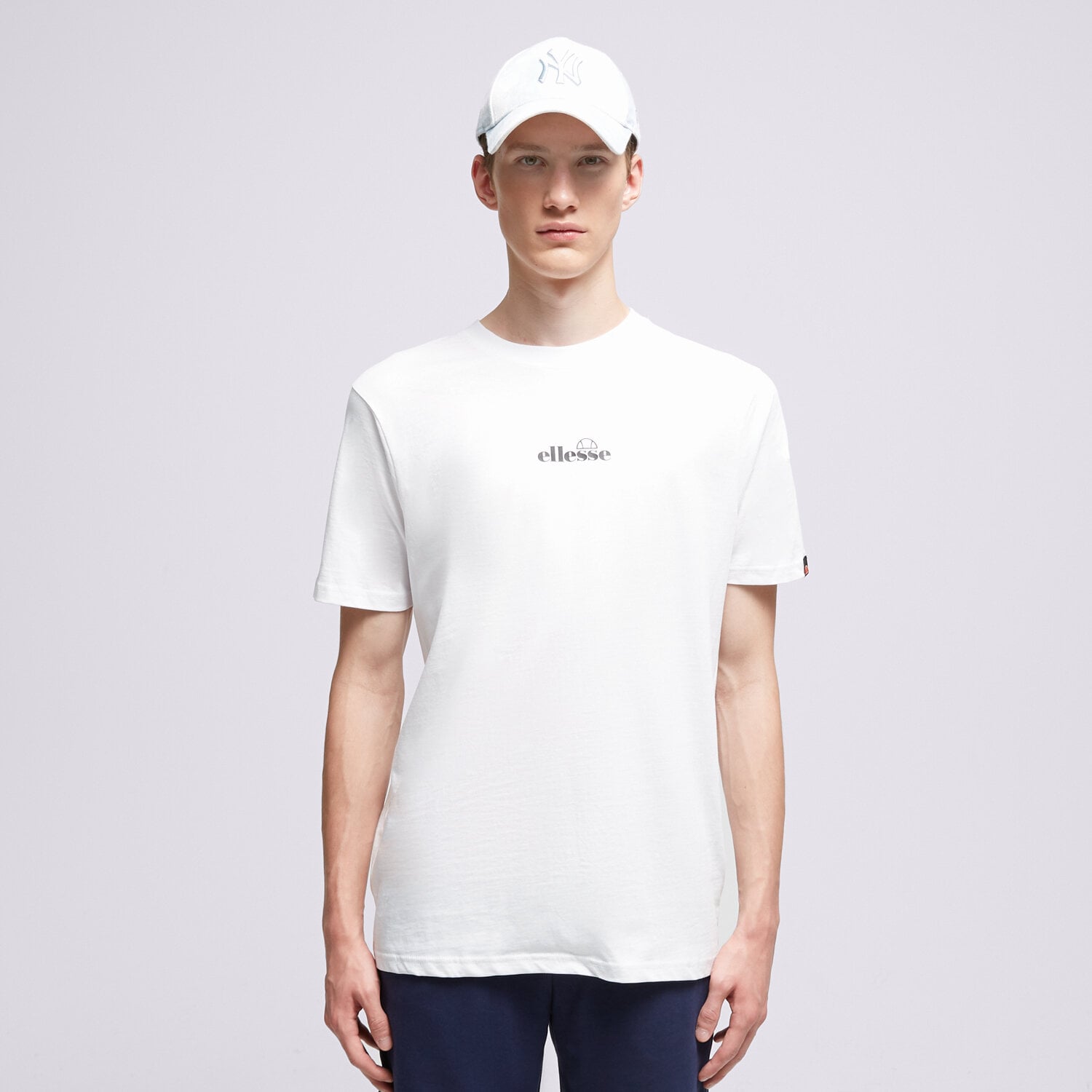Koszulka, t-shirt sportowy męski ELLESSE T-SHIRT OLLIO TEE WHT SHP16463908 BIAŁY