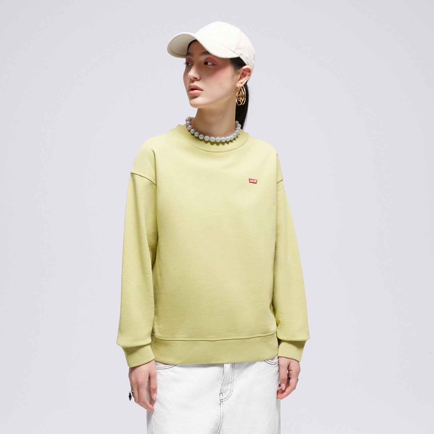 Bluza damska LEVI'S BLUZA STANDARD CREW 24688-0060 ZIELONY