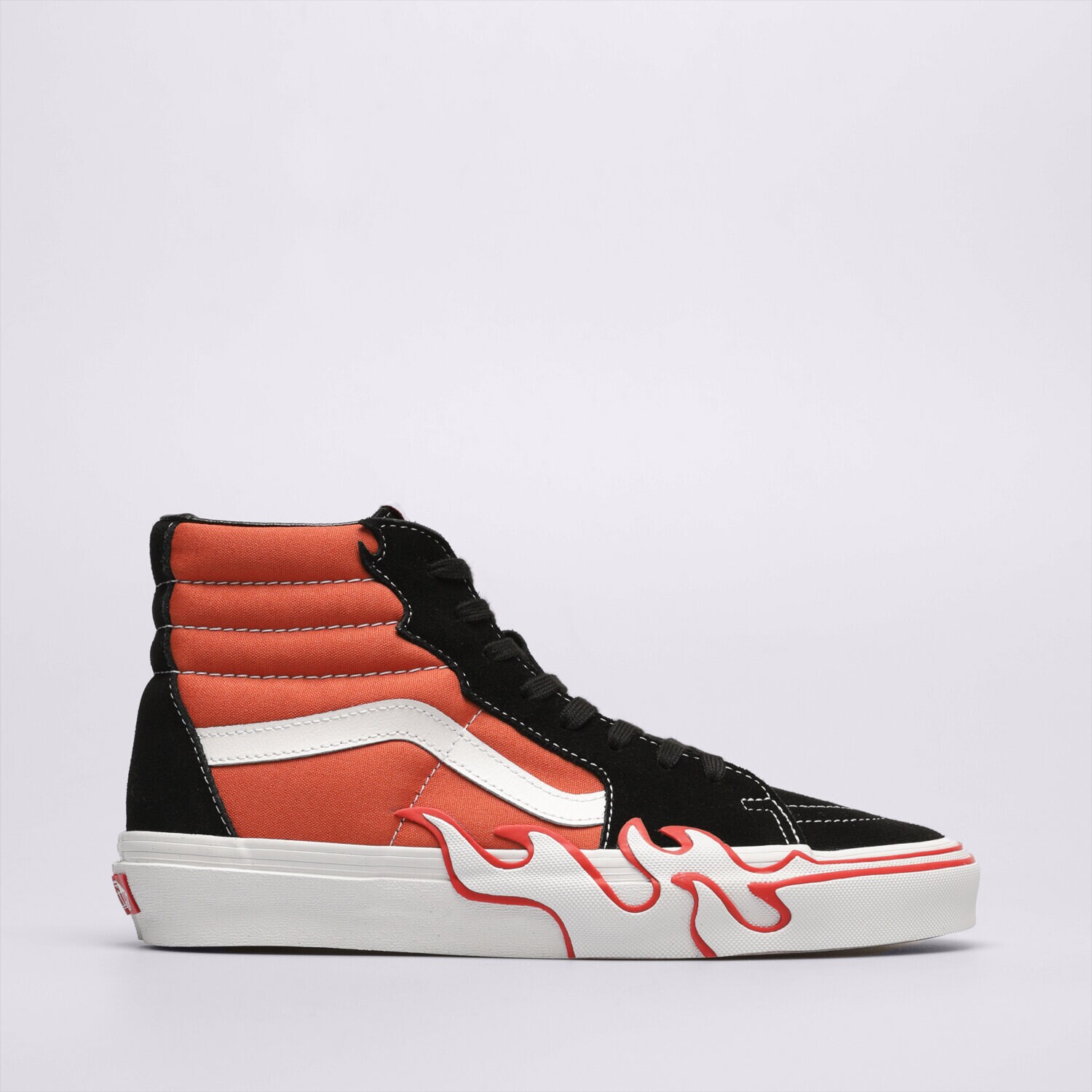 Buty sneakersy męskie VANS SK8-HI FLAME VN0005UJGWP1 POMARAŃCZOWY