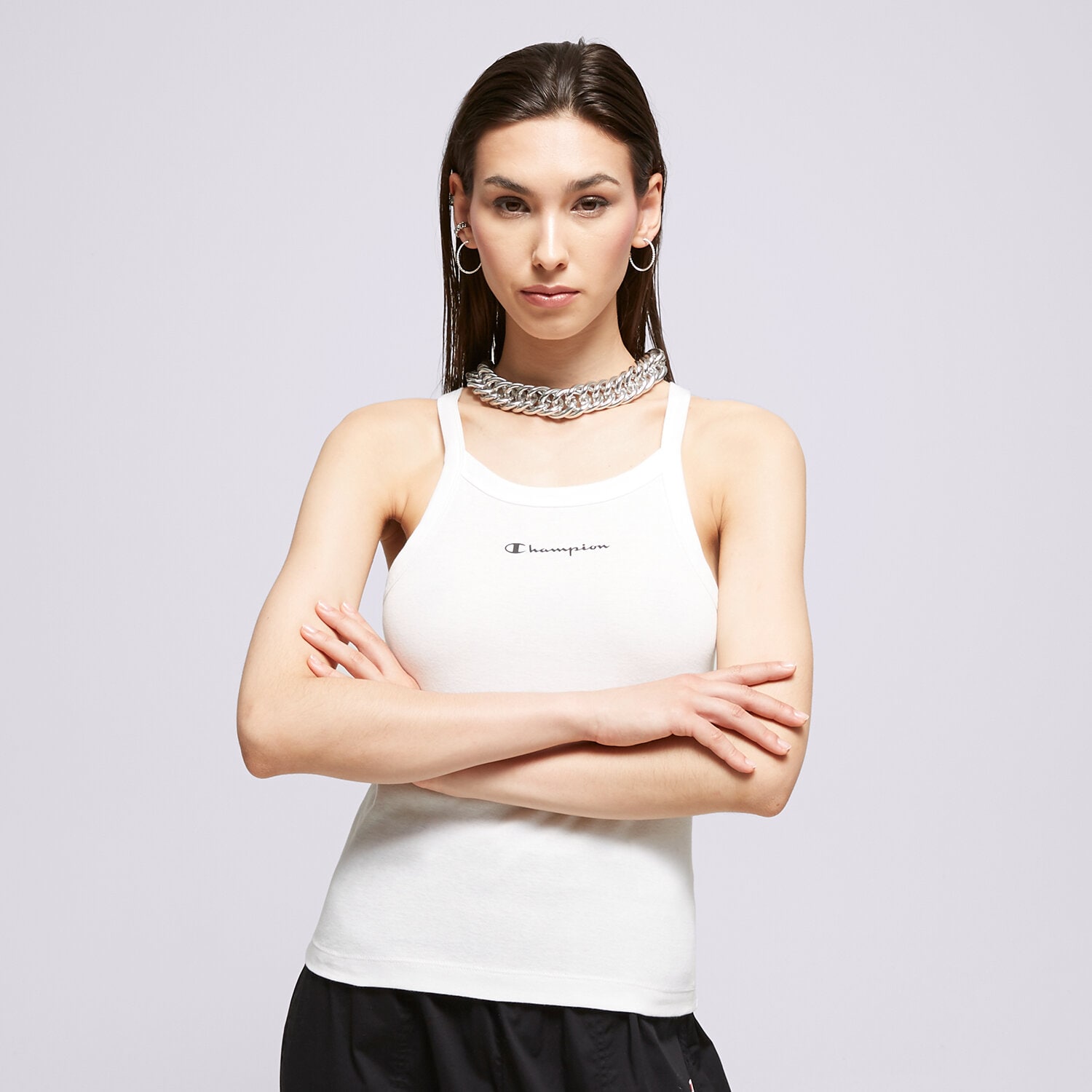 Koszulka, t-shirt damski CHAMPION TANK TANK TOP 116121WW001 BIAŁY