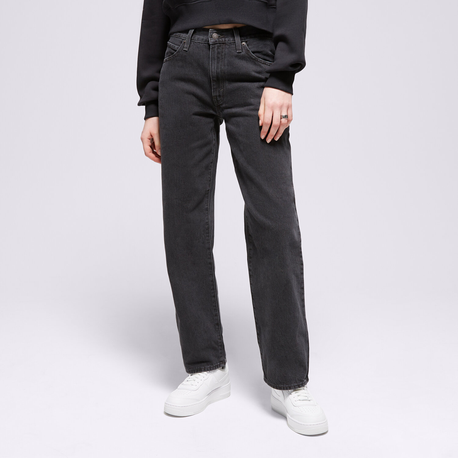 Spodnie sportowe damskie LEVI'S SPODNIE 94 BAGGY BLACKS A3510-0000 CZARNY