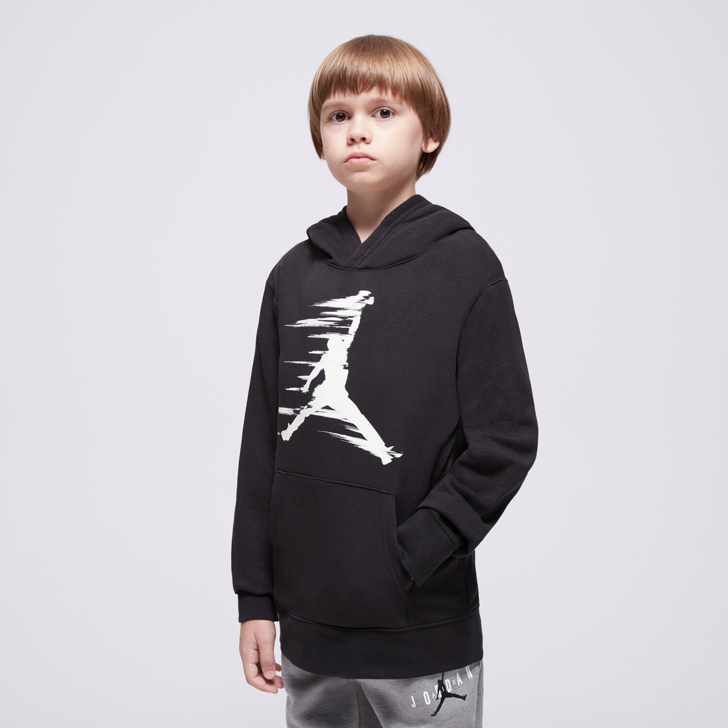 Sportowa bluza dziecięca JORDAN BLUZA Z KAPTUREM MJ FLIGHT MVP FLC BOY 95D228-023 CZARNY