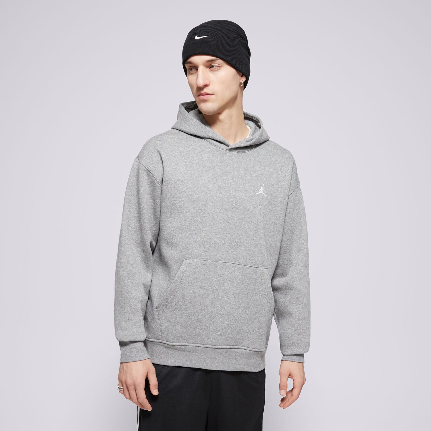 Bluza męska JORDAN BLUZA Z KAPTUREM M J BRKLN FLC PO FV7281-091 SZARY