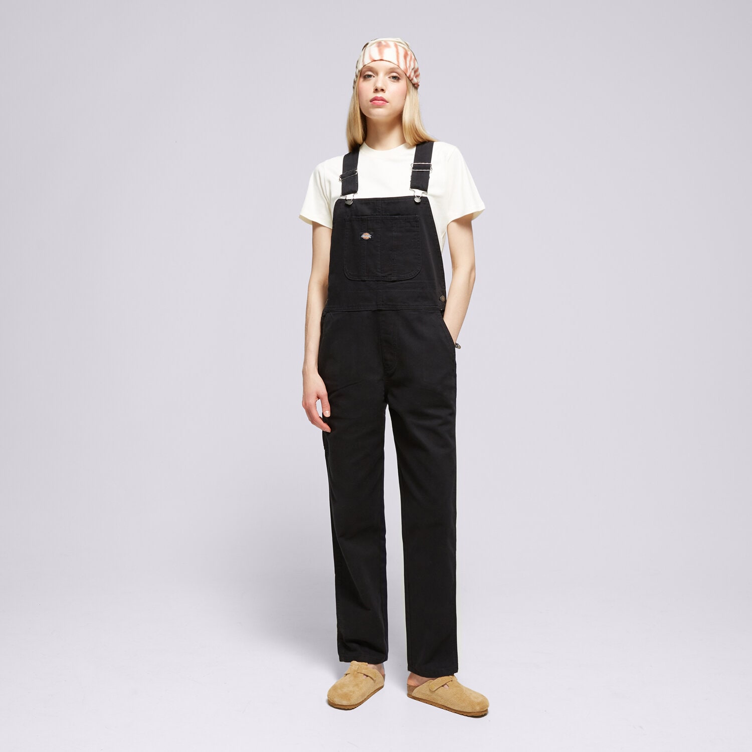 Spodnie sportowe damskie DICKIES SPODNIE DUCK CANVAS CLASSIC BIB W DK0A4XM1C401 CZARNY