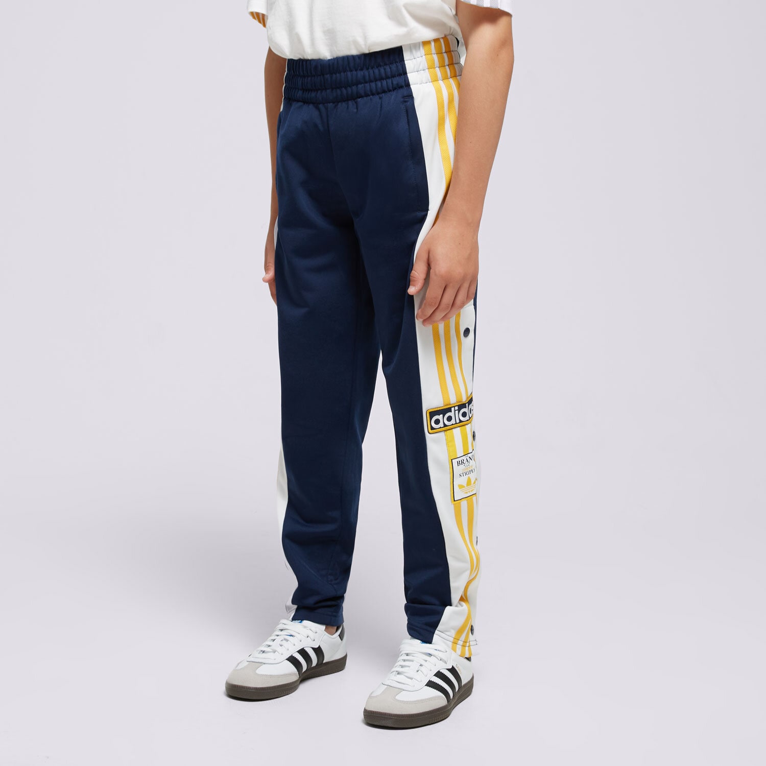 Sportowe spodnie dziecięce ADIDAS SPODNIE ADI BREAK P BOY IM8434 GRANATOWY