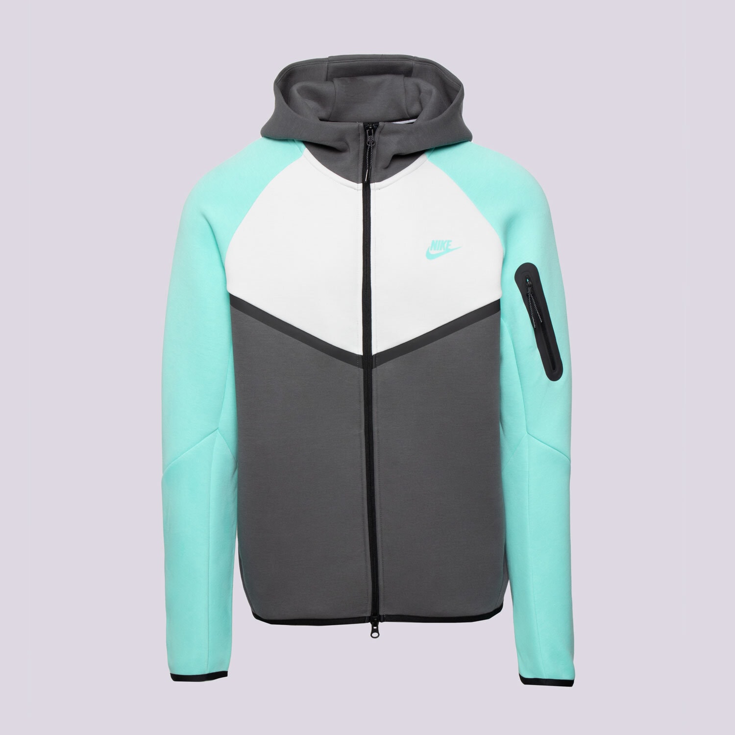 Bluza męska NIKE BLUZA ROZPINANA Z KAPTUREM M NK TCH FLC FZHD HV6512-068 ZIELONY
