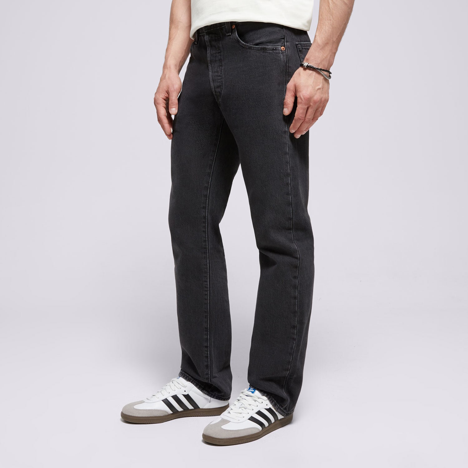 Spodnie sportowe męskie LEVI'S SPODNIE 501® 93 STRAIGHT BLACKS 79830-0339 CZARNY
