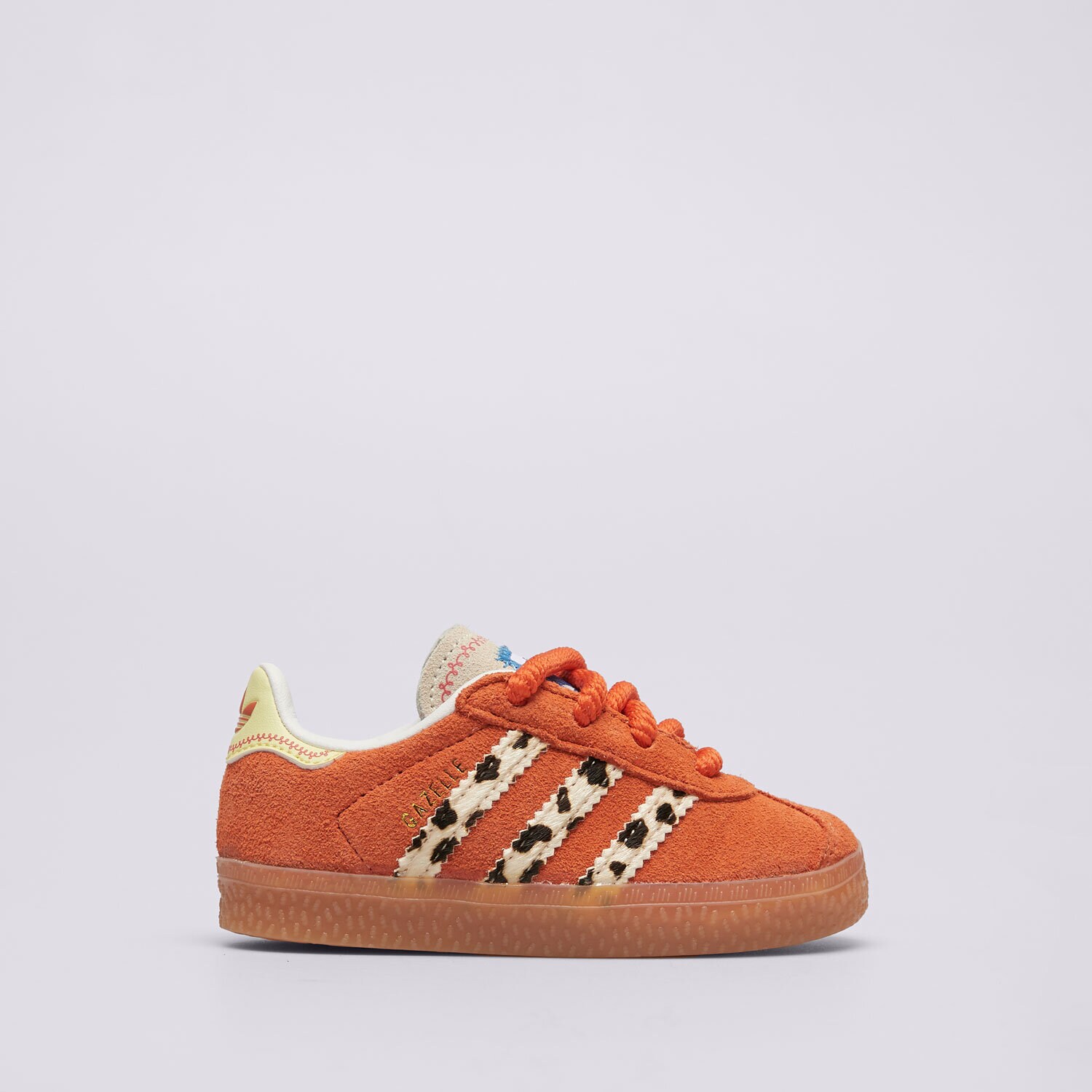 Buty sneakersy dla dzieci ADIDAS GAZELLE CF EL I JI0075 POMARAŃCZOWY