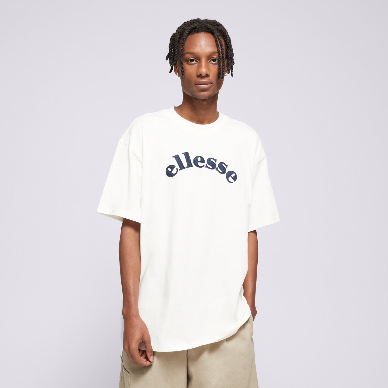 Koszulka, t-shirt sportowy męski ELLESSE T-SHIRT VINNIO TEE OFF WHT SHX21072904 BEŻOWY