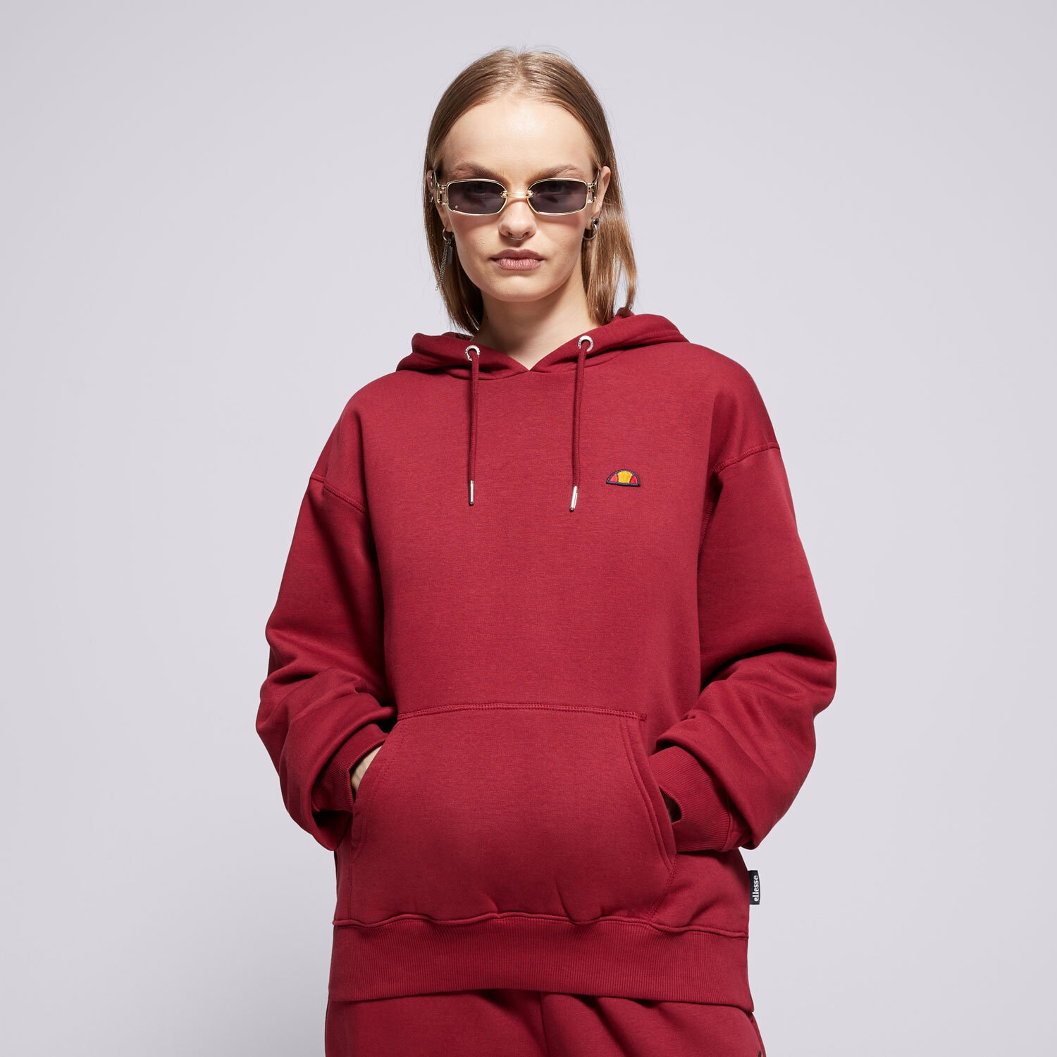 Bluza damska ELLESSE BLUZA Z KAPTUREM GIULOS OH HOODY BRGND SMG22039800 BORDOWY