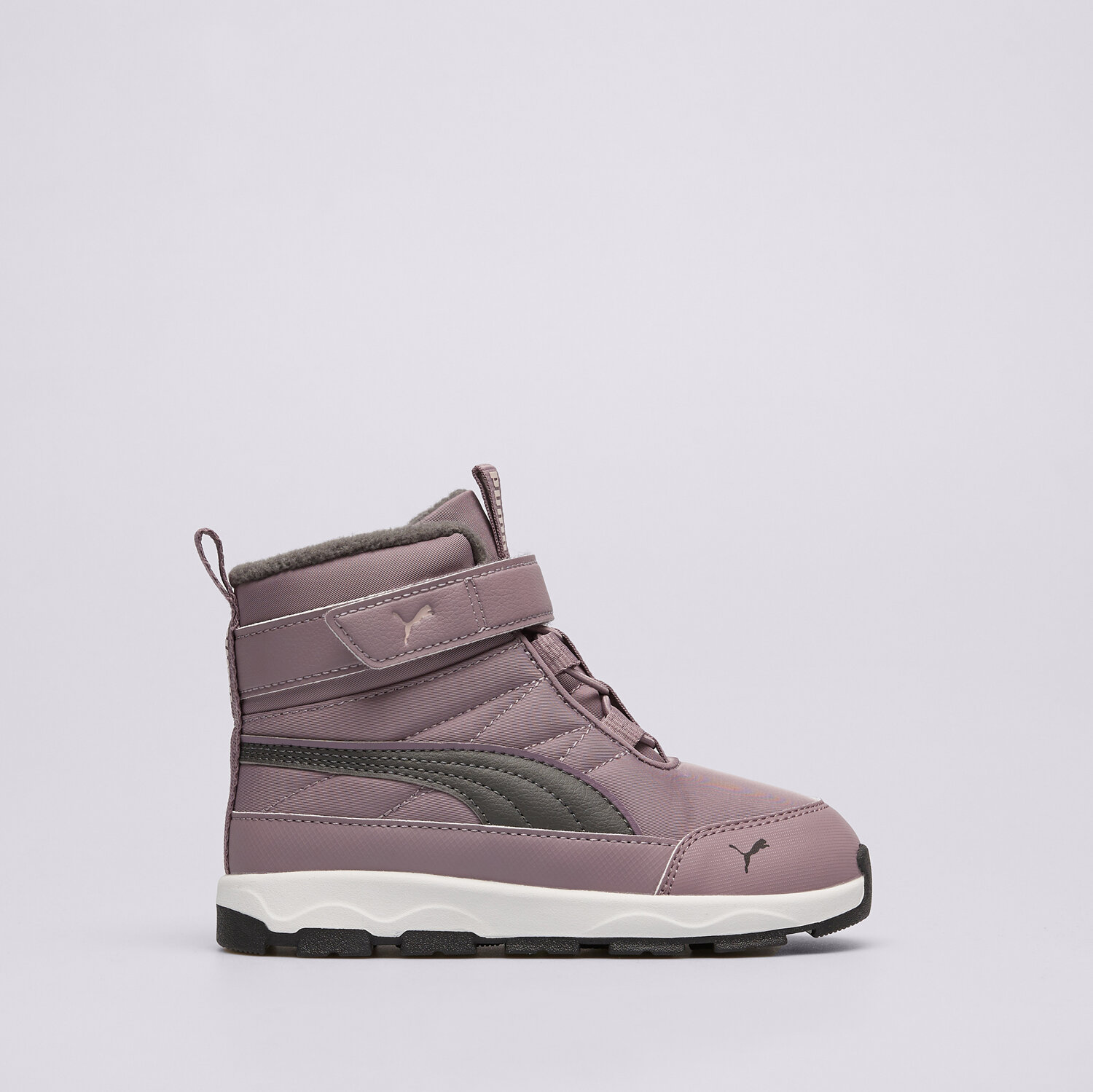 Buty zimowe, trekkingowe, outdoor dla dzieci PUMA EVOLVE BOOT AC+ INF 39264609 FIOLETOWY