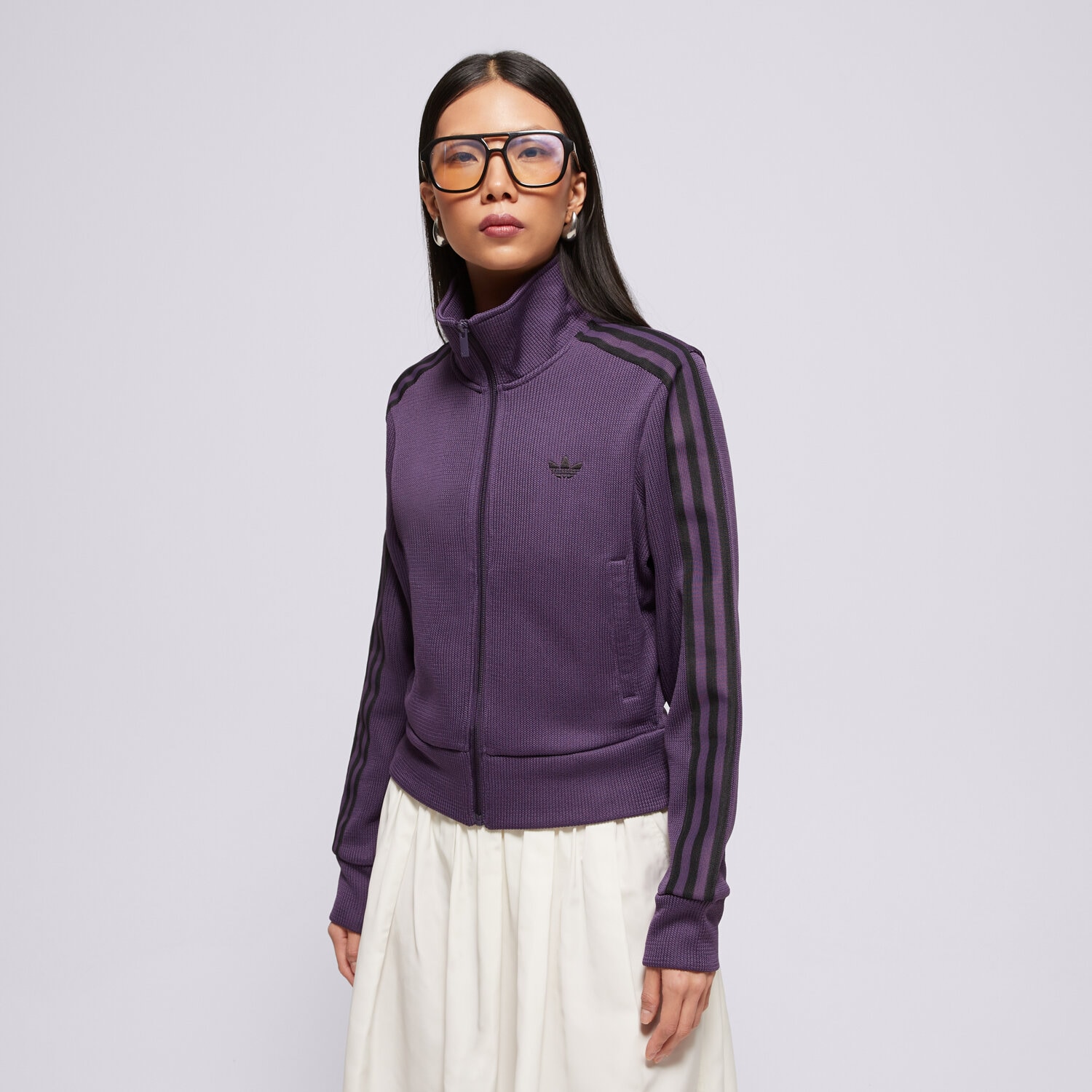 Bluza damska ADIDAS BLUZA ROZPINANA FIREBIRD TT JY2615 FIOLETOWY