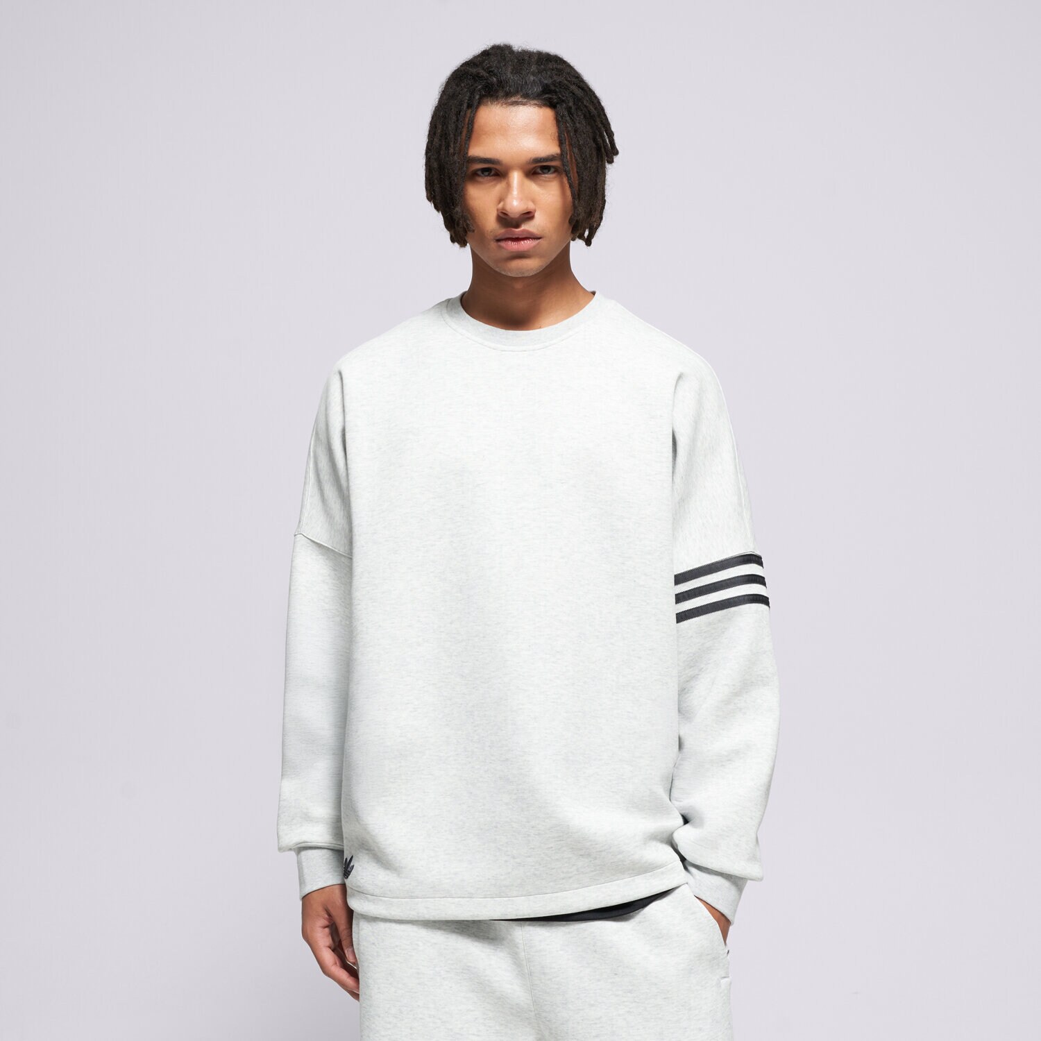 Bluza męska ADIDAS BLUZA NC LS OS CREW JW7920 SZARY