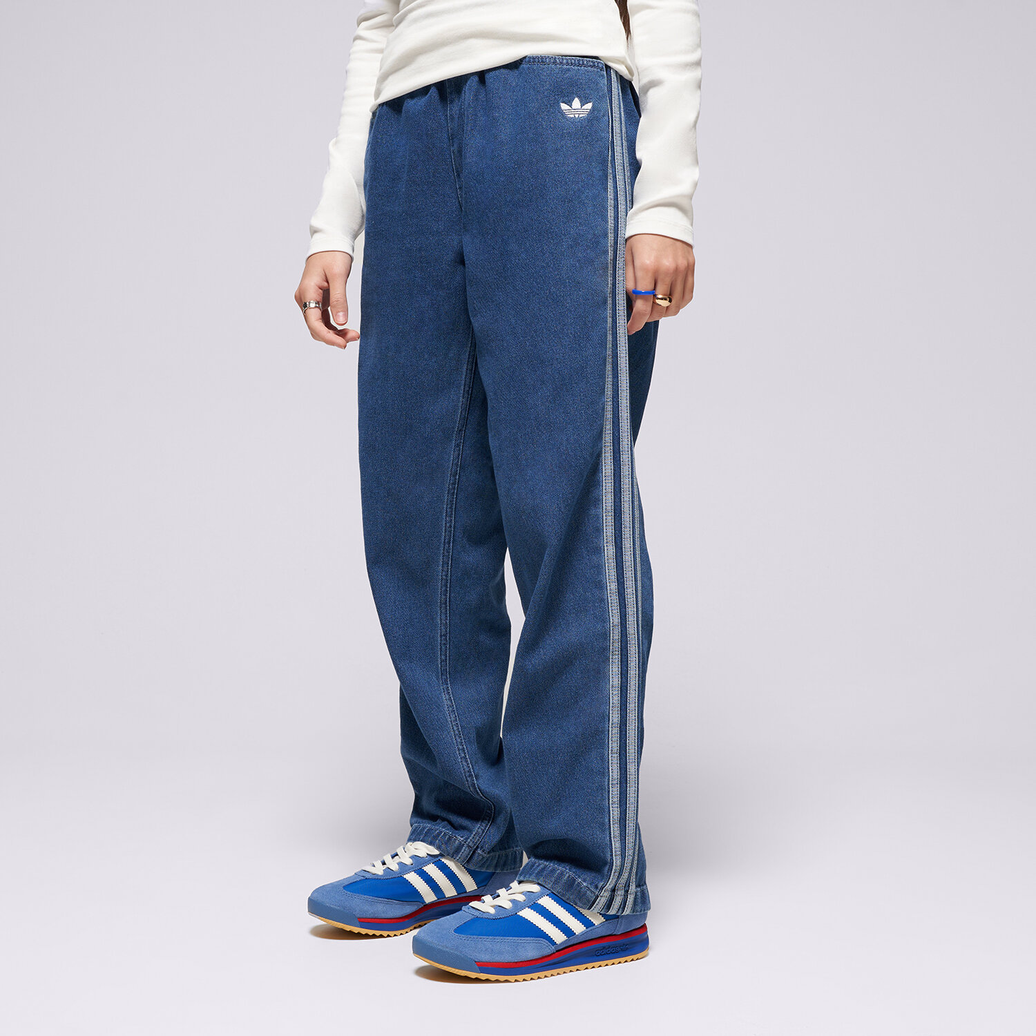 ADIDAS SPODNIE DENIM G JC7877 NIEBIESKI