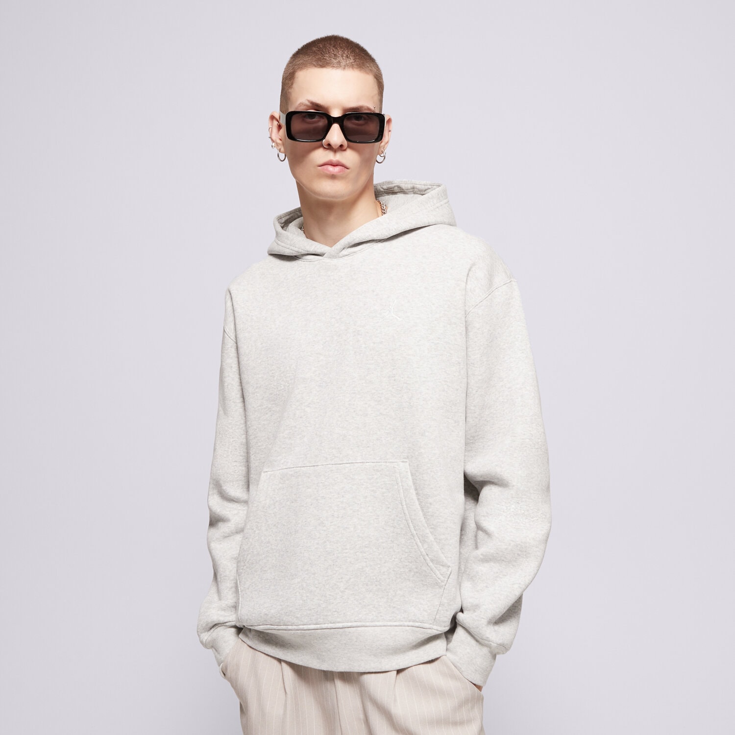Bluza męska JORDAN BLUZA Z KAPTUREM JORDAN BROOKLYN FLEECE FV7281-050 SZARY