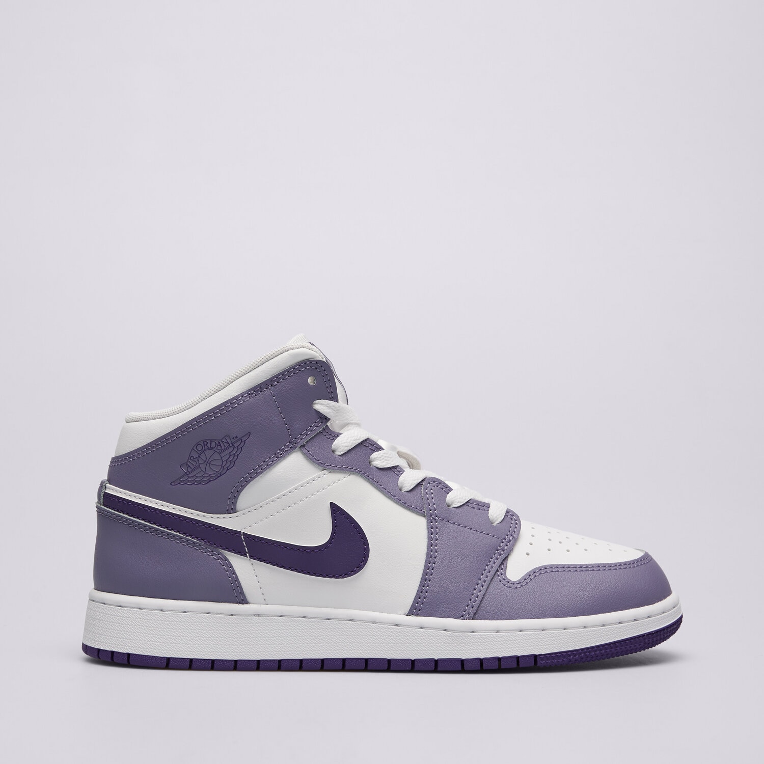 Buty sneakersy dla dzieci AIR JORDAN 1 MID  DQ8423-500 FIOLETOWY