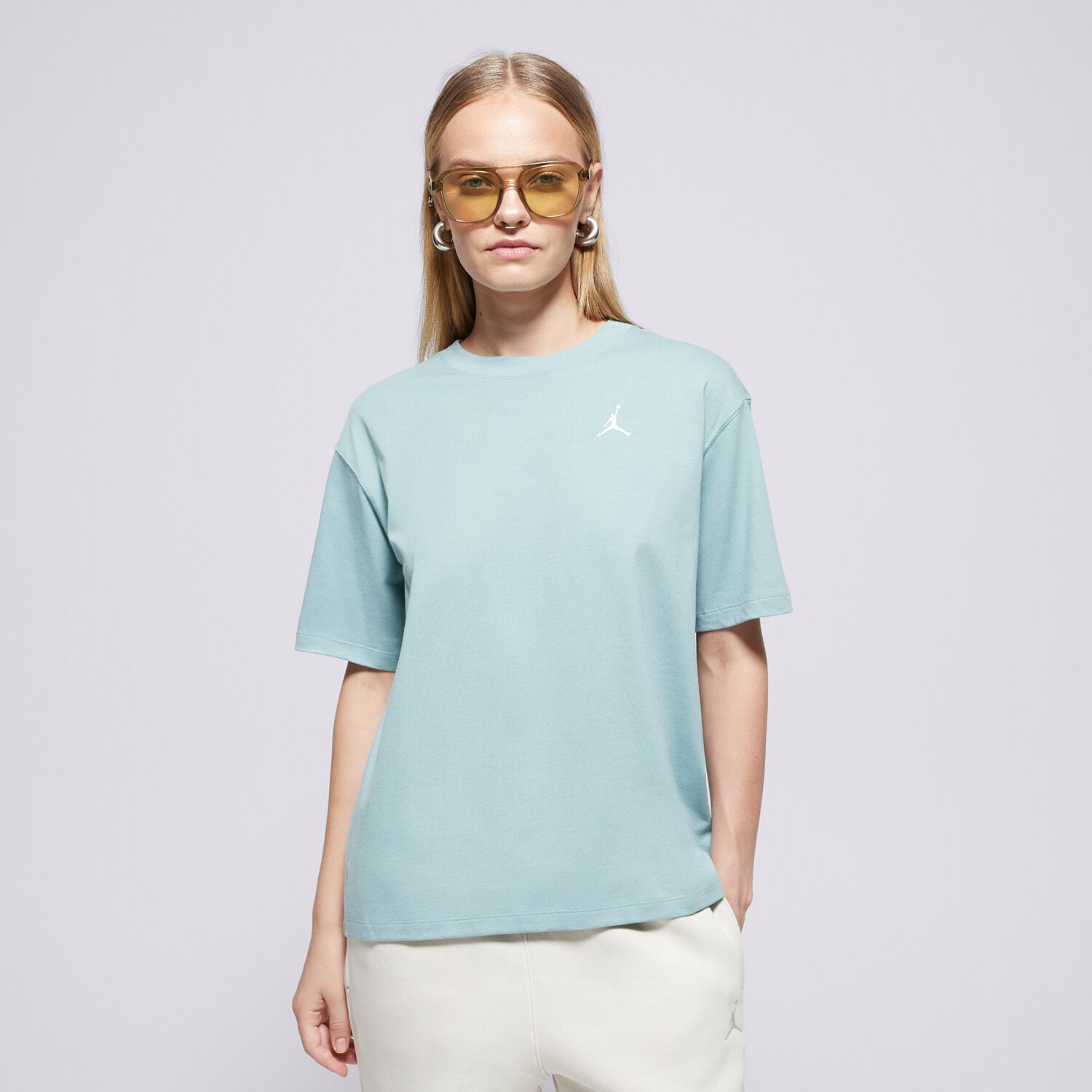 Koszulka, t-shirt damski JORDAN T-SHIRT ESSENTIALS FN4500-017 ZIELONY