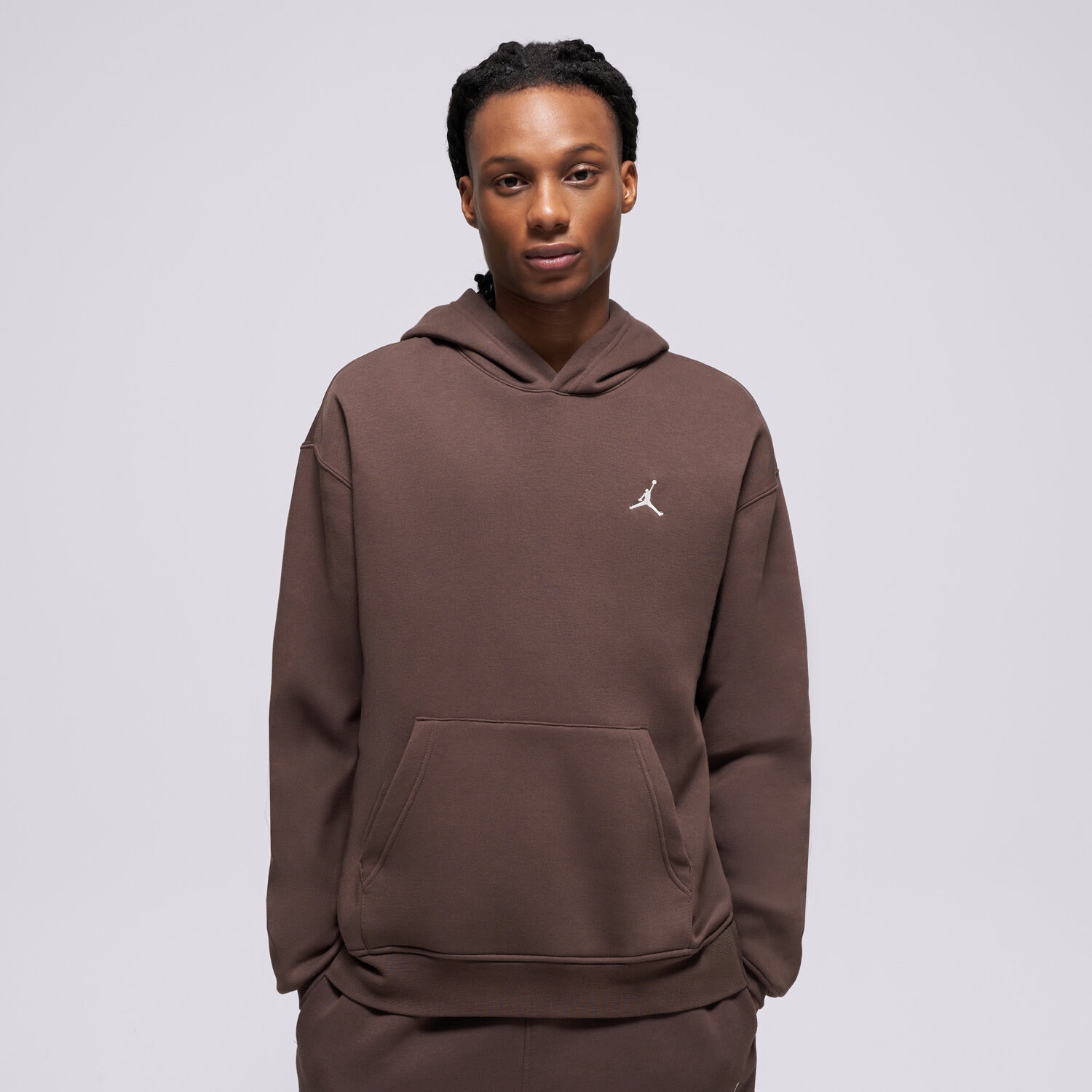 Bluza męska JORDAN BLUZA Z KAPTUREM M J BRK FLC PO FV7281-237 BRĄZOWY