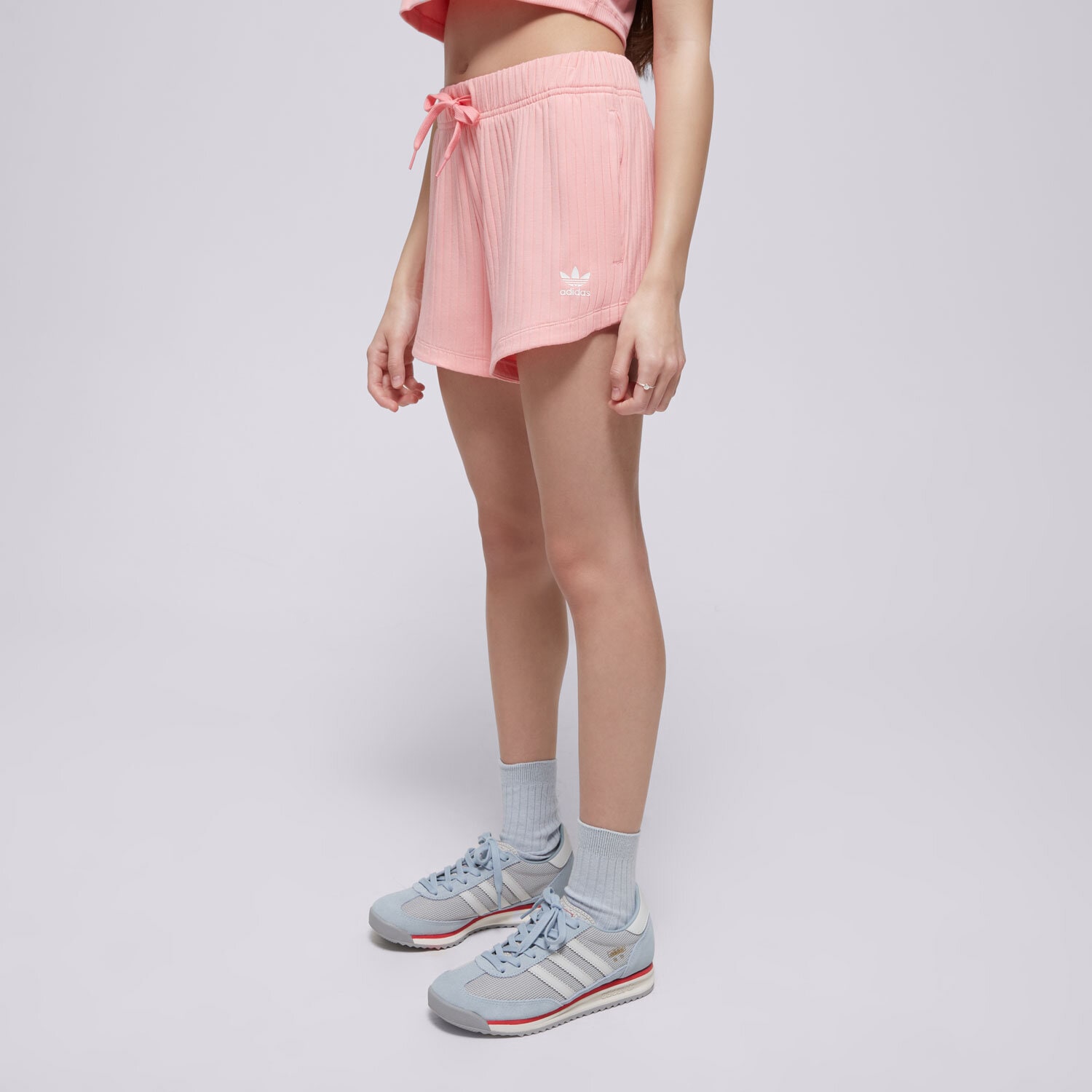 ADIDAS SZORTY RIB SHORTS GIRLS JC8434 RÓŻOWY