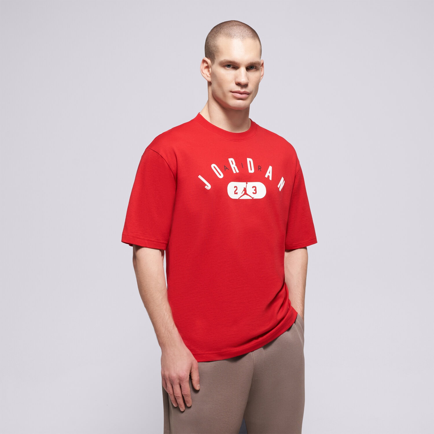 Koszulka, t-shirt sportowy męski JORDAN T-SHIRT JORDAN IF3071-687 CZERWONY