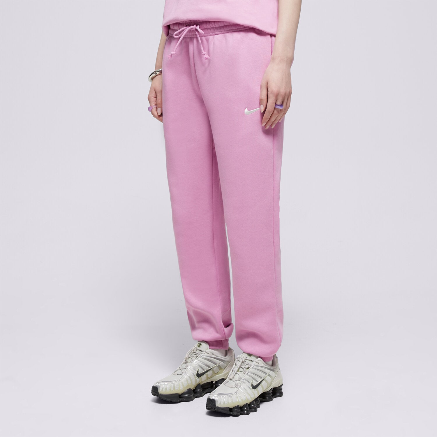 Spodnie sportowe damskie NIKE SPODNIE W NSW PHNX FLC MR STD FZ7626-503 RÓŻOWY