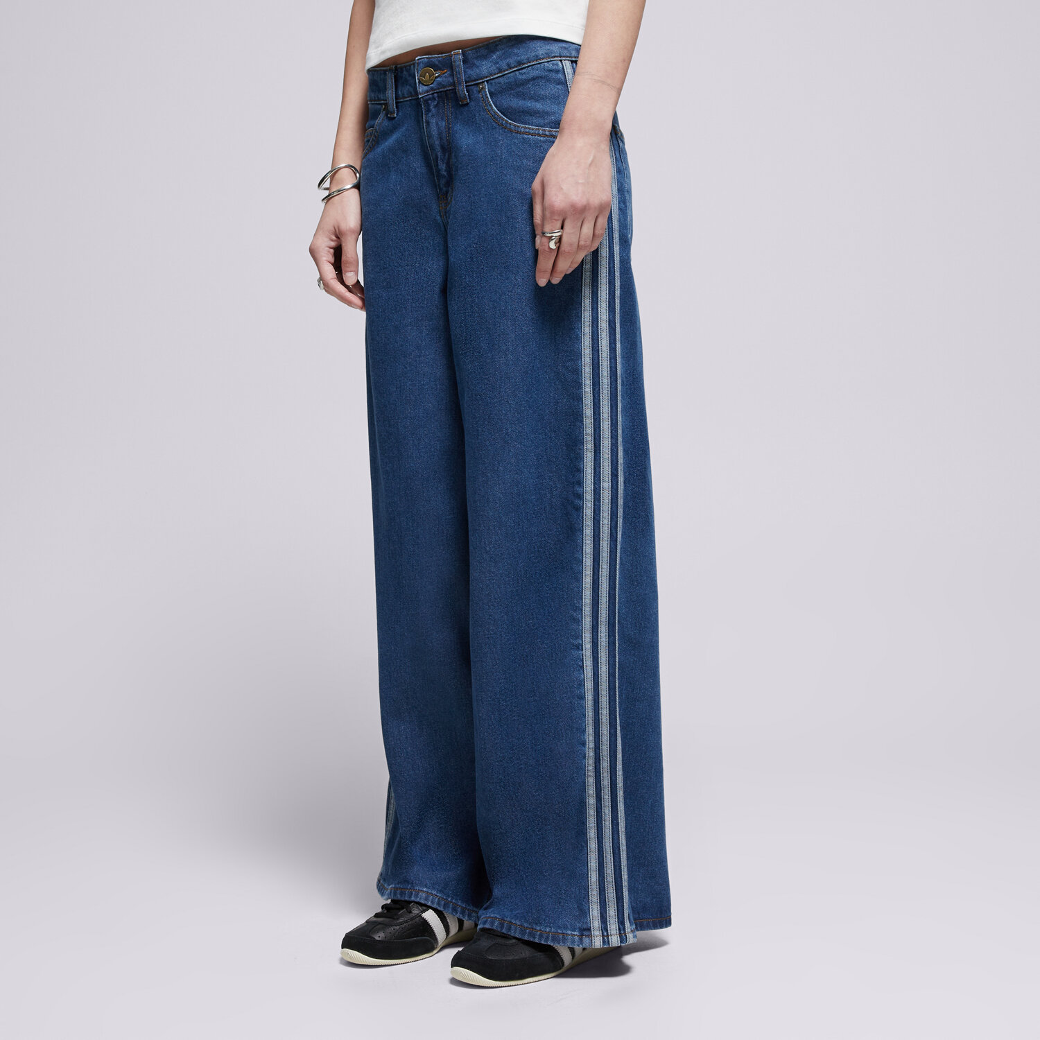 Spodnie sportowe damskie ADIDAS SPODNIE FIREBIRD TP D KD2906 NIEBIESKI