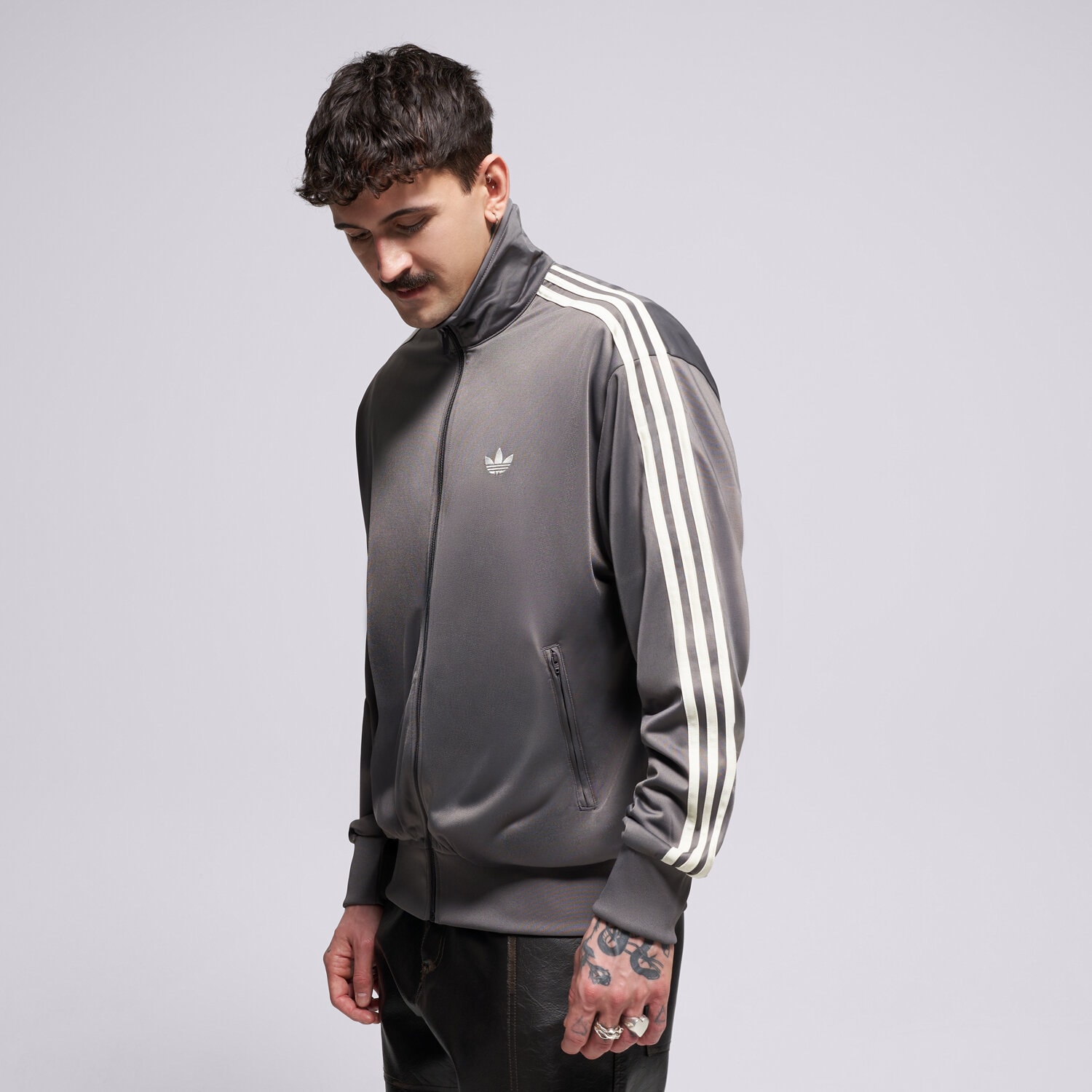 Bluza męska ADIDAS BLUZA ROZPINANA FIREBIRD TT KE1645 BRĄZOWY